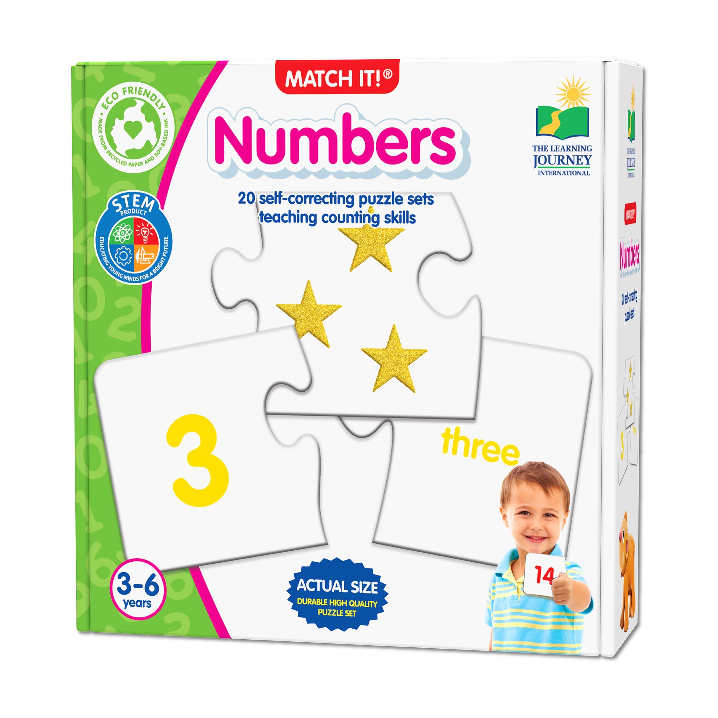  The Learning Journey Match It! - Numbers - Multi-color - Bonton