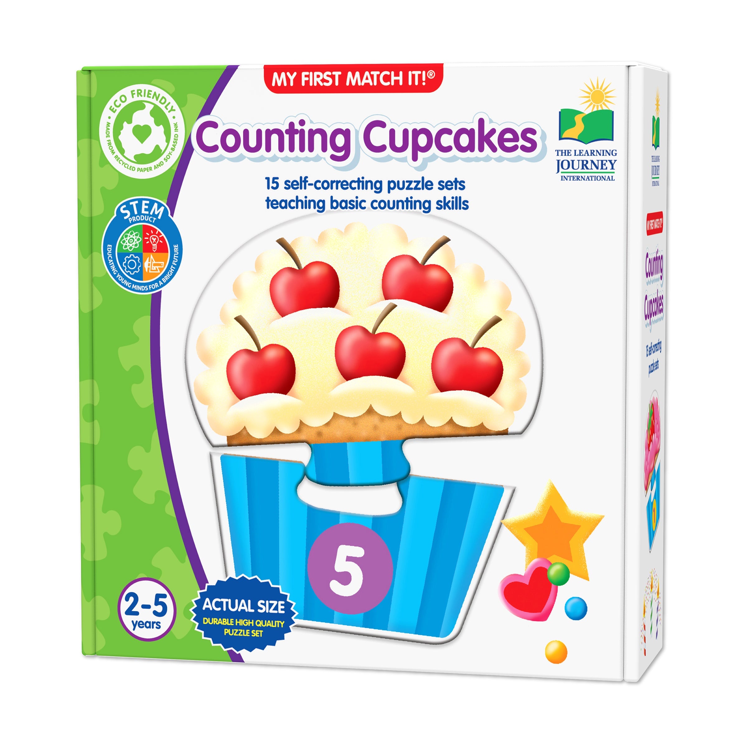  The Learning Journey My First Match It! - Counting Cupcakes - Multi-color - Bonton