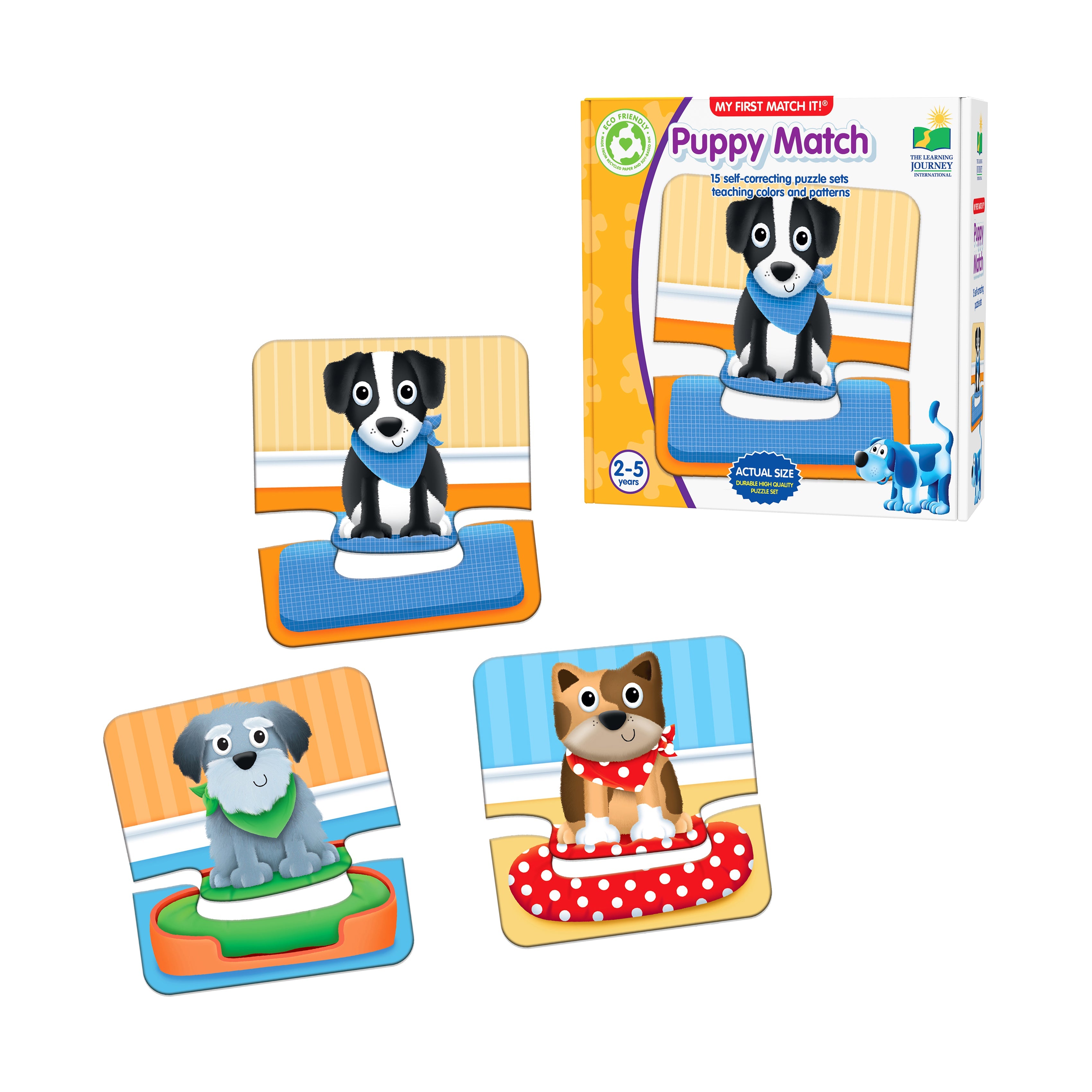  The Learning Journey My First Match It! - Puppy Match - Multi-color - Bonton