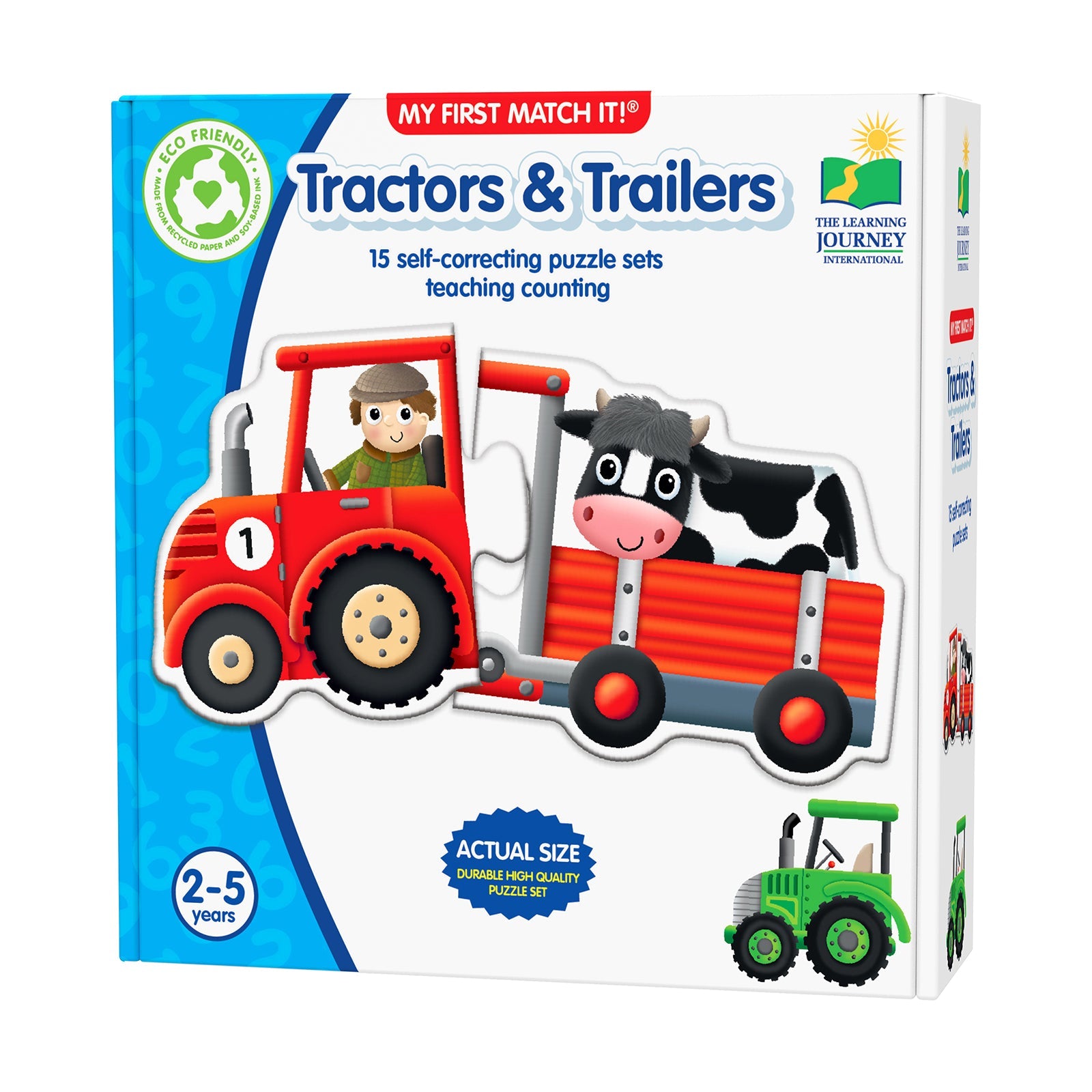  The Learning Journey My First Match It! - Tractors & Trailers - Multi-color - Bonton