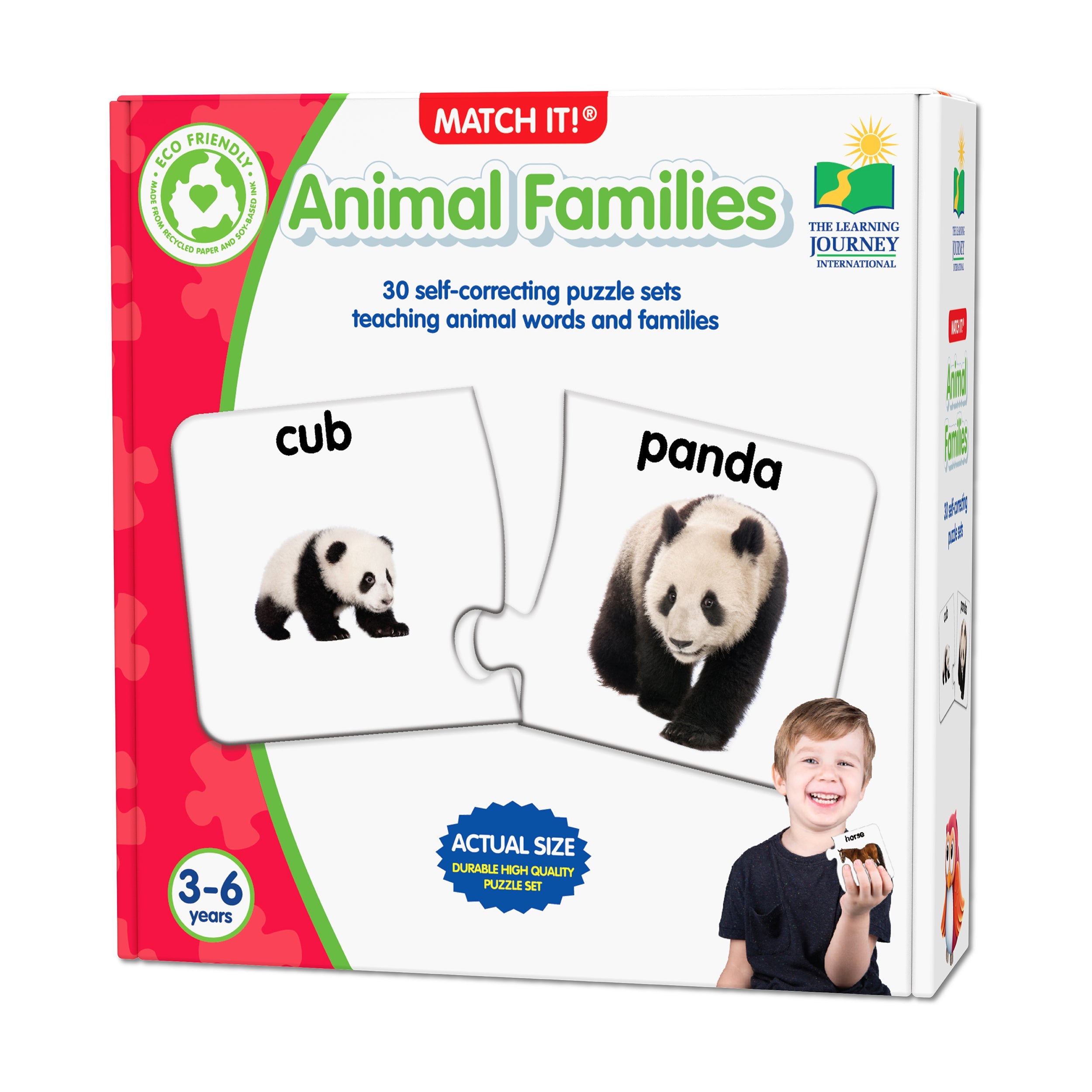  The Learning Journey Match It! - Animal Families - Multi-color - Bonton