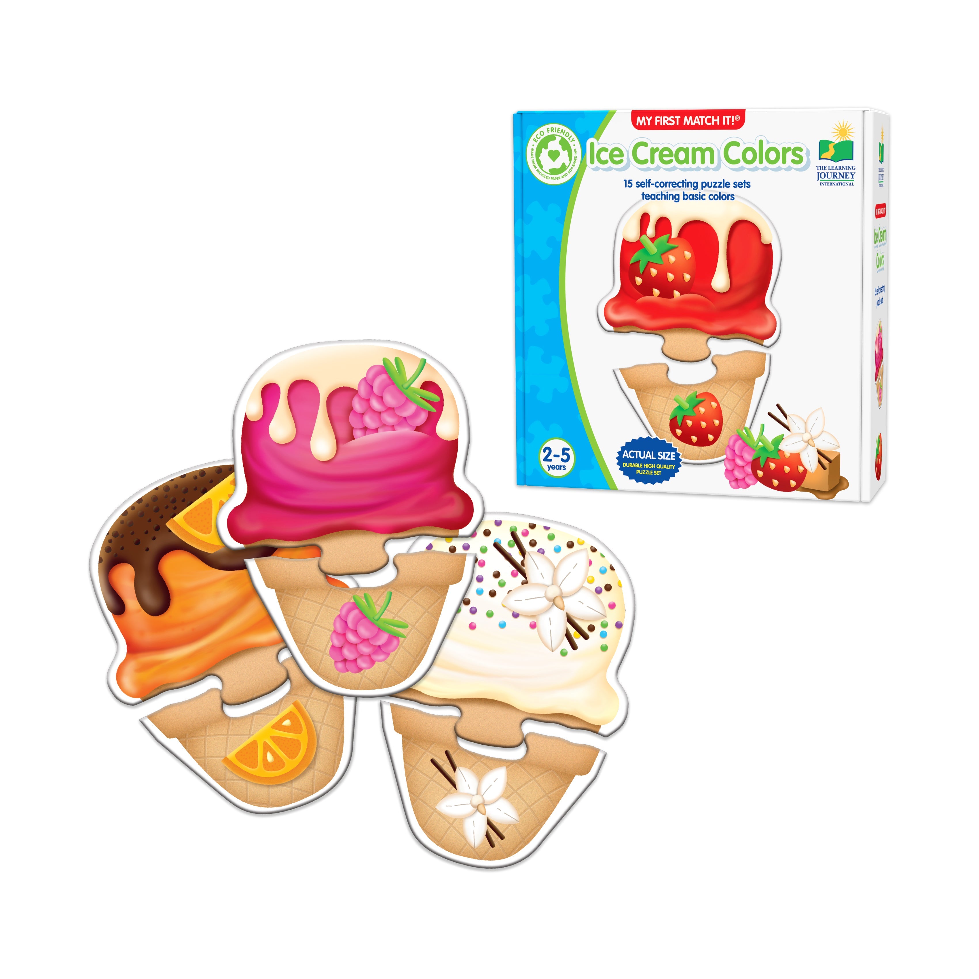  The Learning Journey My First Match It! - Ice Cream Colors - Multi-color - Bonton