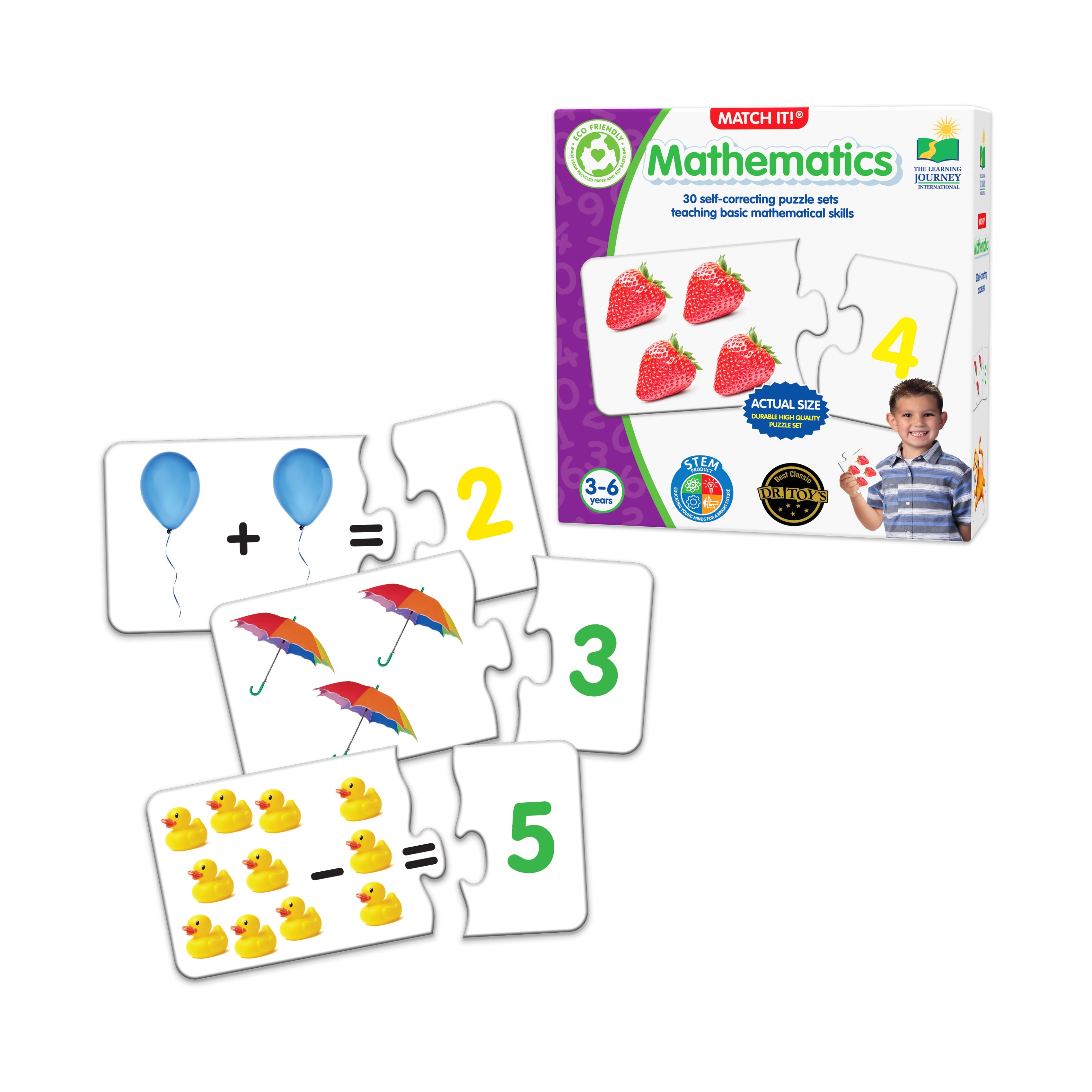  The Learning Journey Match It! - Mathematics - Multi-color - Bonton