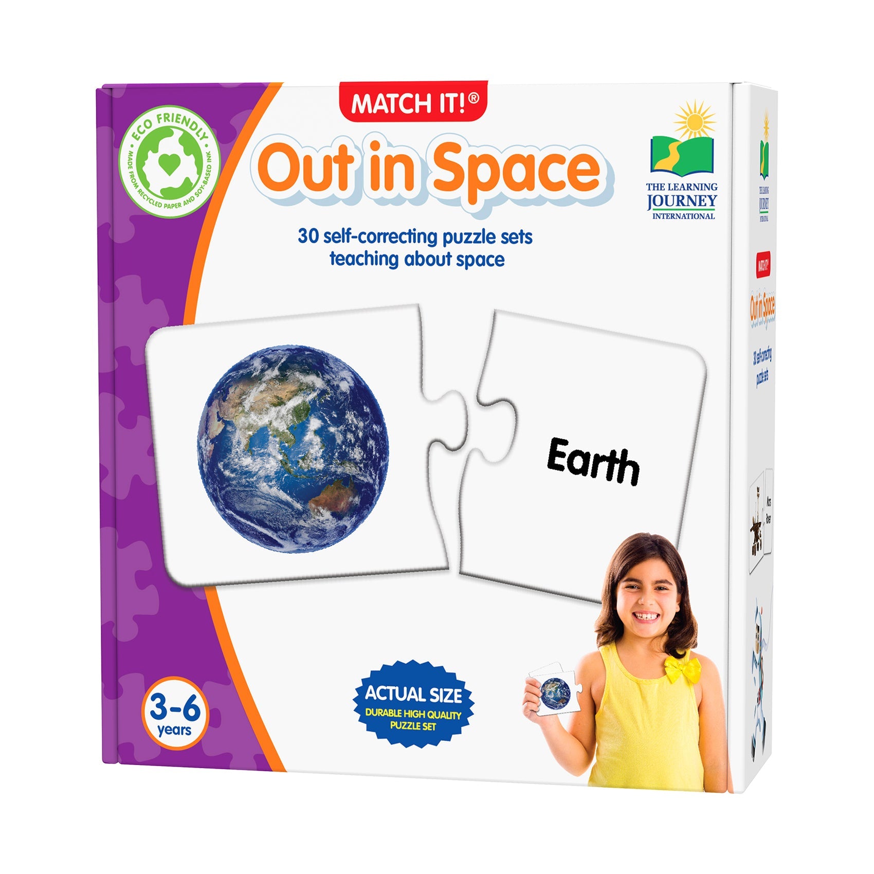  The Learning Journey Match It! - Out in Space - Multi-color - Bonton