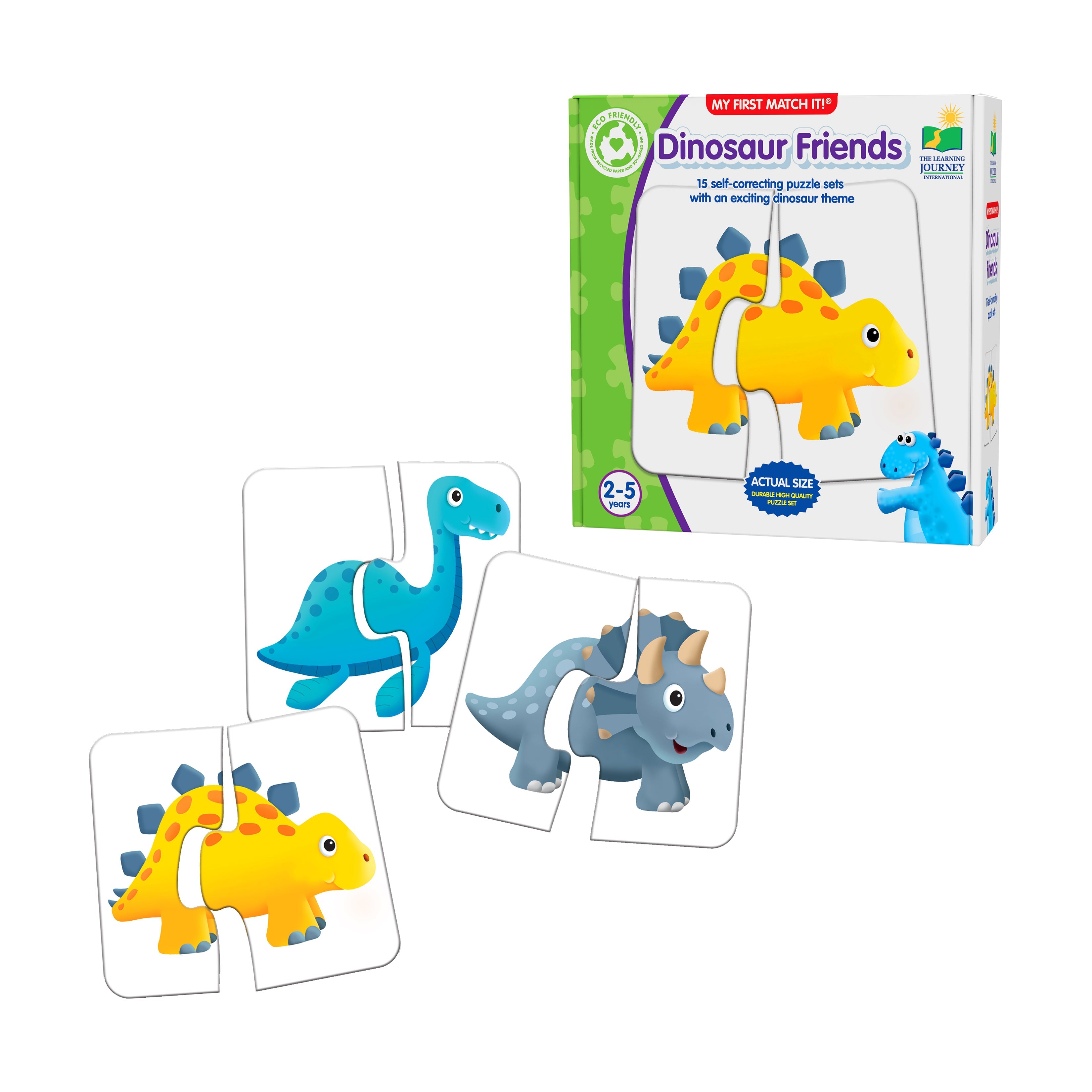  The Learning Journey My First Match It! - Dinosaur Friends - Multi-color - Bonton