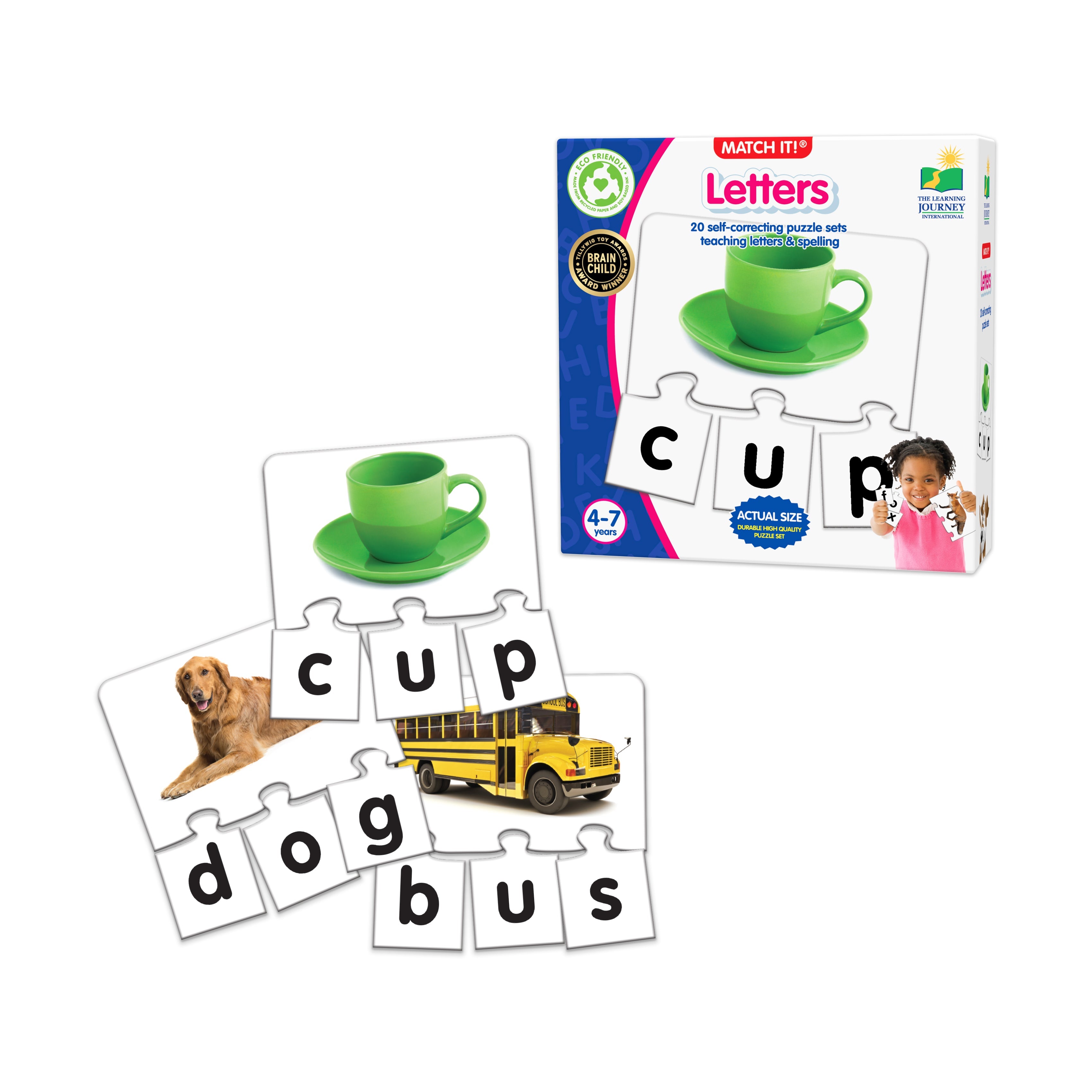  The Learning Journey Match It! - Letters - Multi-color - Bonton