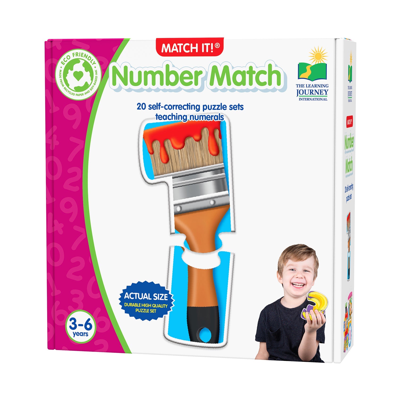  The Learning Journey Match It! - Number Match - Multi-color - Bonton