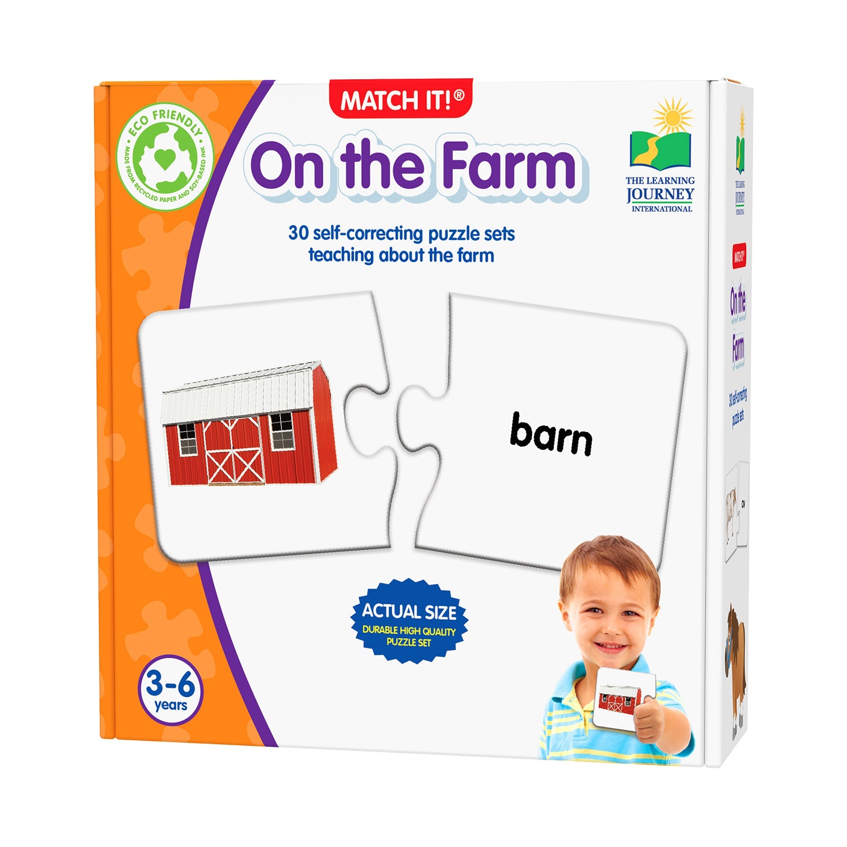  The Learning Journey Match It! - On the Farm - Multi-color - Bonton