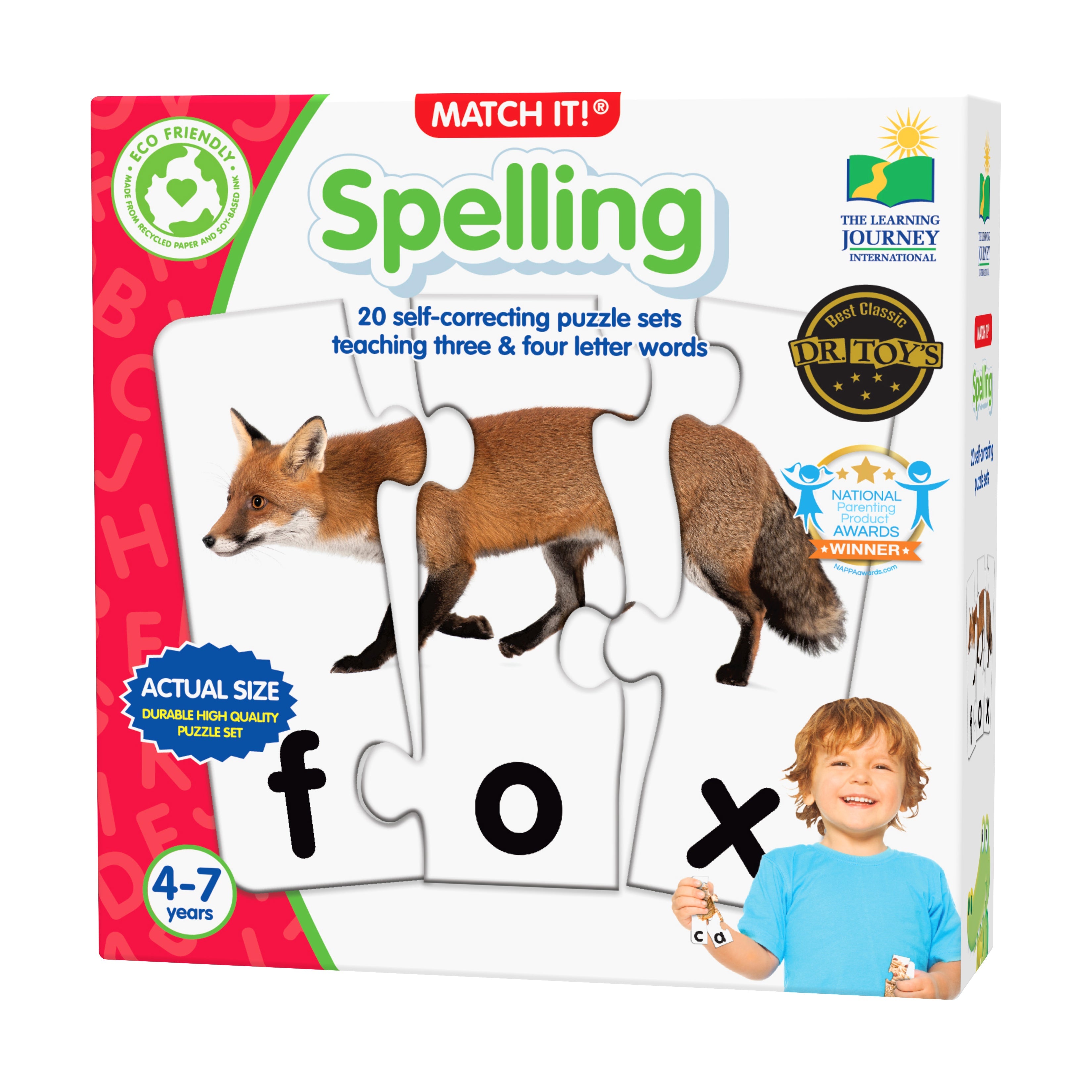  The Learning Journey Match It! - Spelling - Multi-color - Bonton