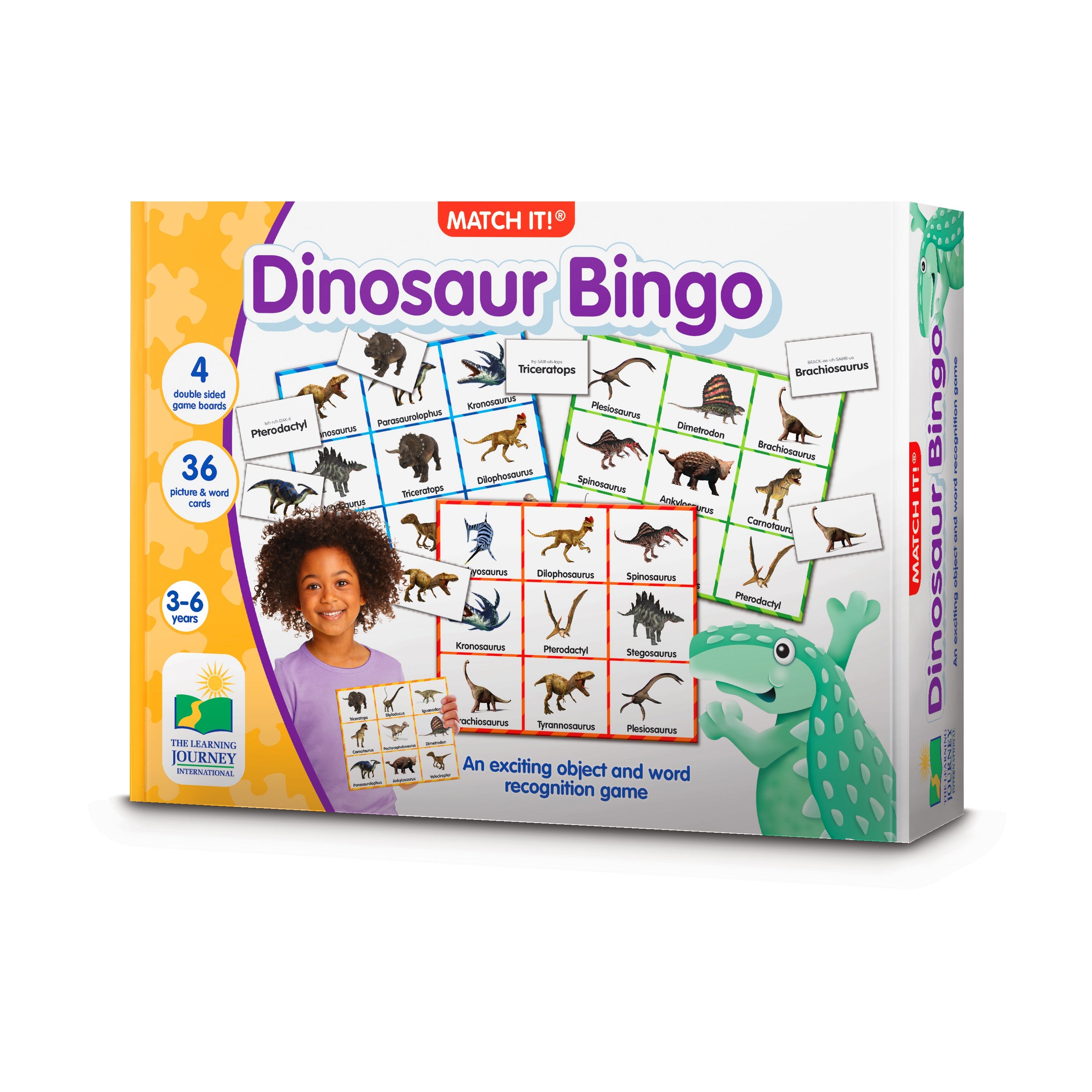  The Learning Journey Match It! - Dinosaur Bingo - Multi-color - Bonton