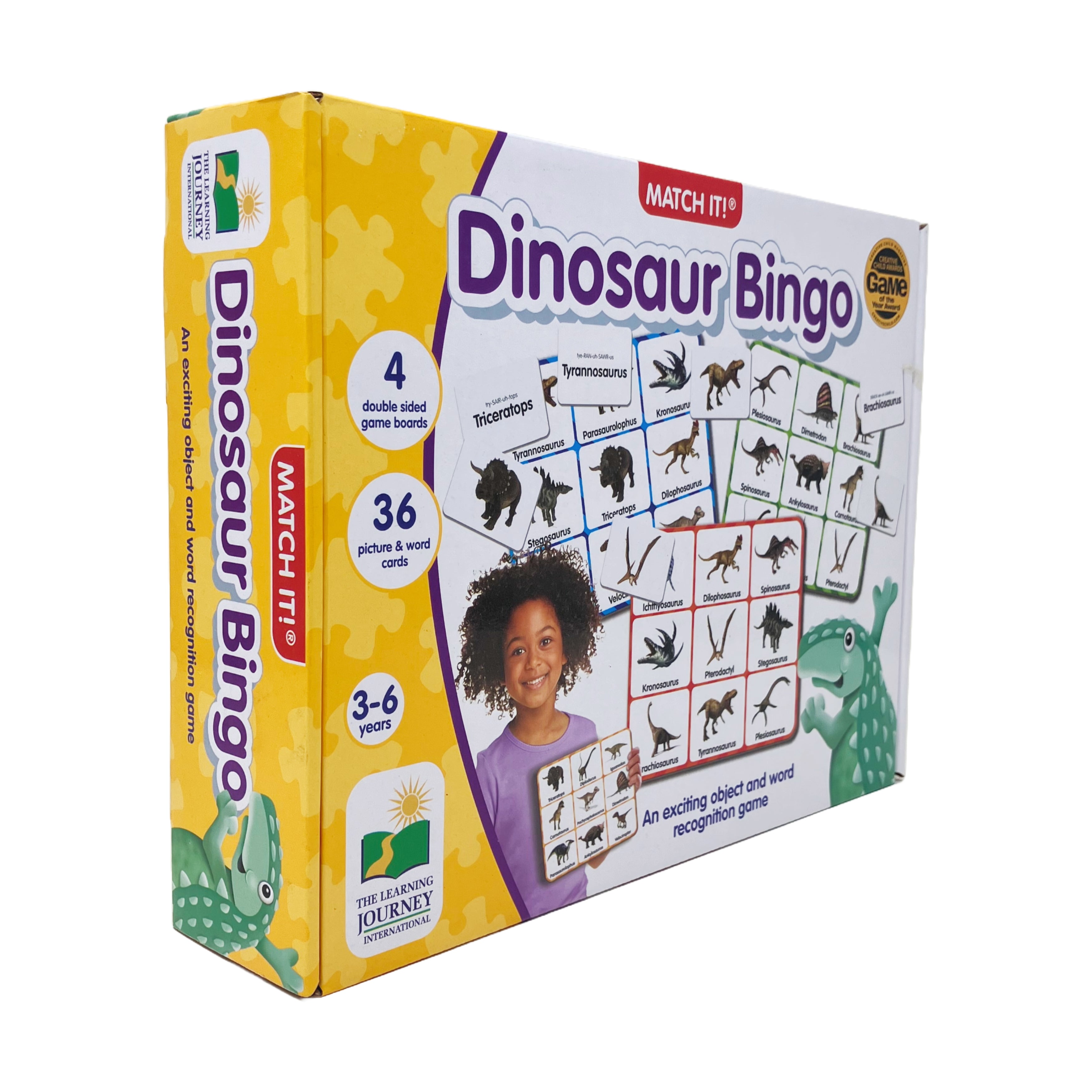  The Learning Journey Match It! - Dinosaur Bingo - Multi-color - Bonton