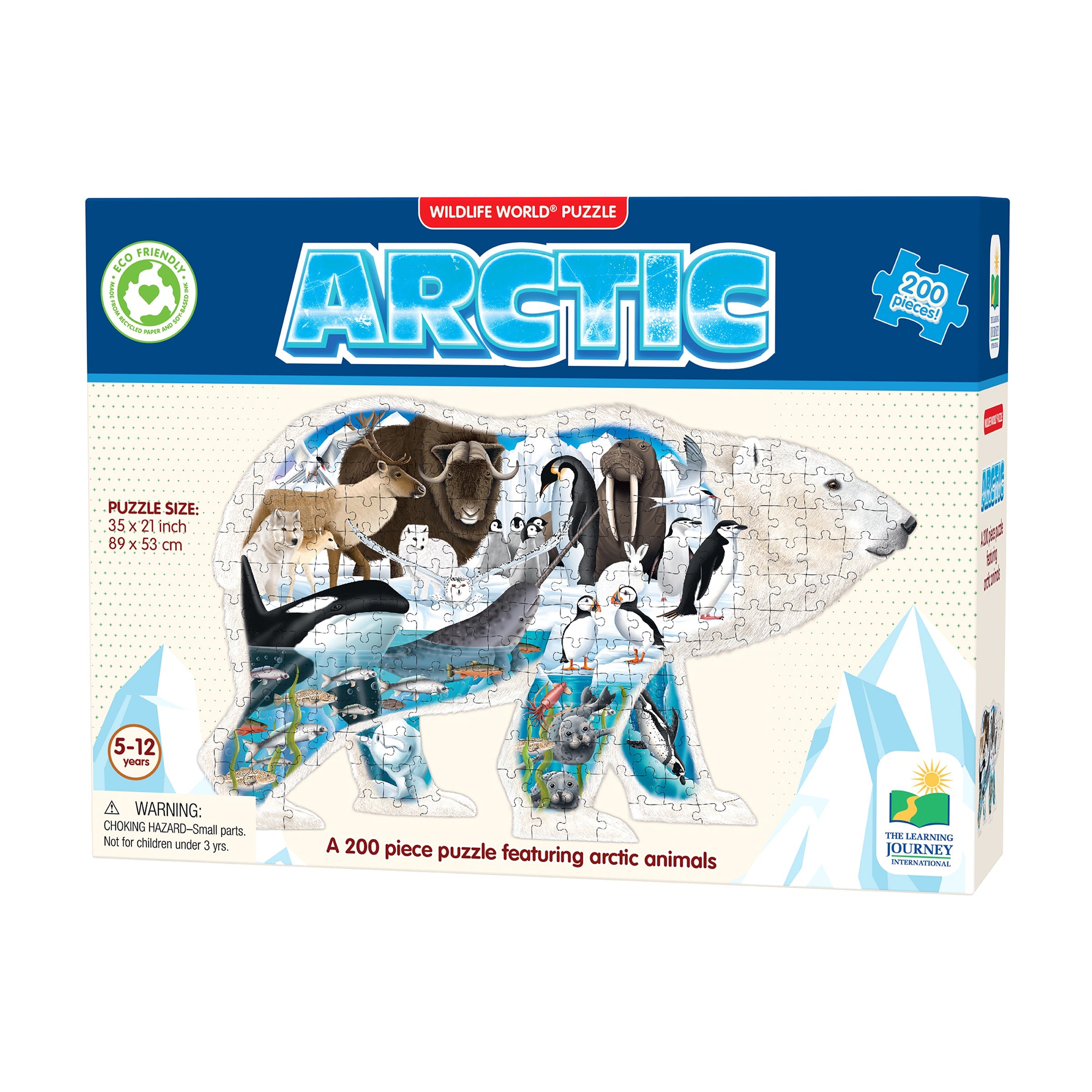  The Learning Journey Wildlife World Puzzle - Artic: 200 Pcs - Multi-color - Bonton