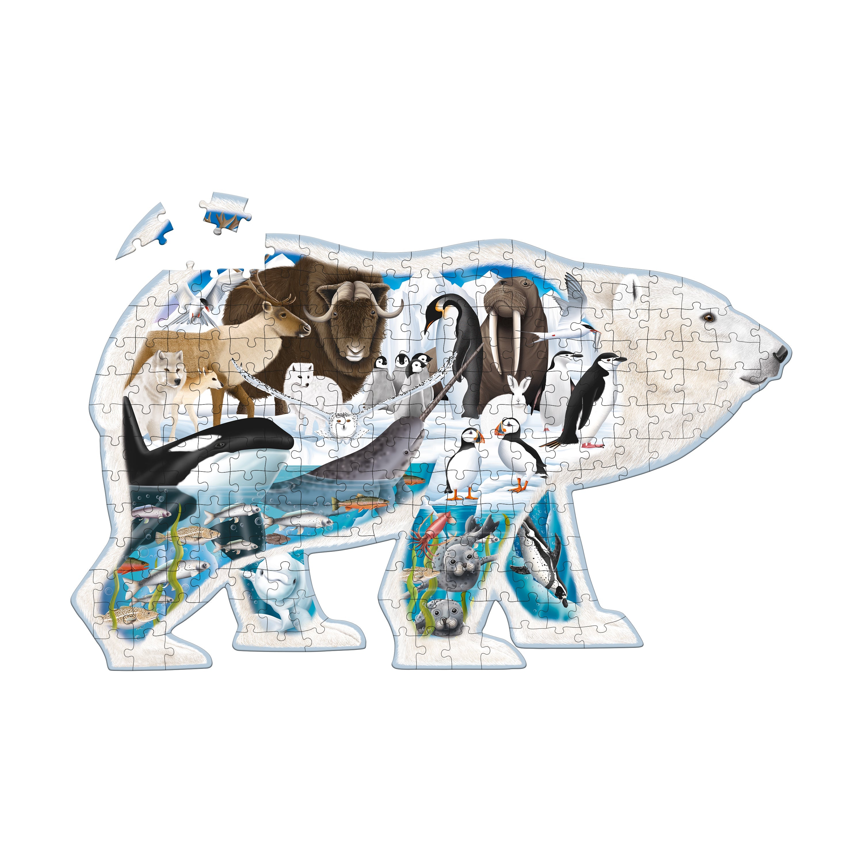  The Learning Journey Wildlife World Puzzle - Artic: 200 Pcs - Multi-color - Bonton