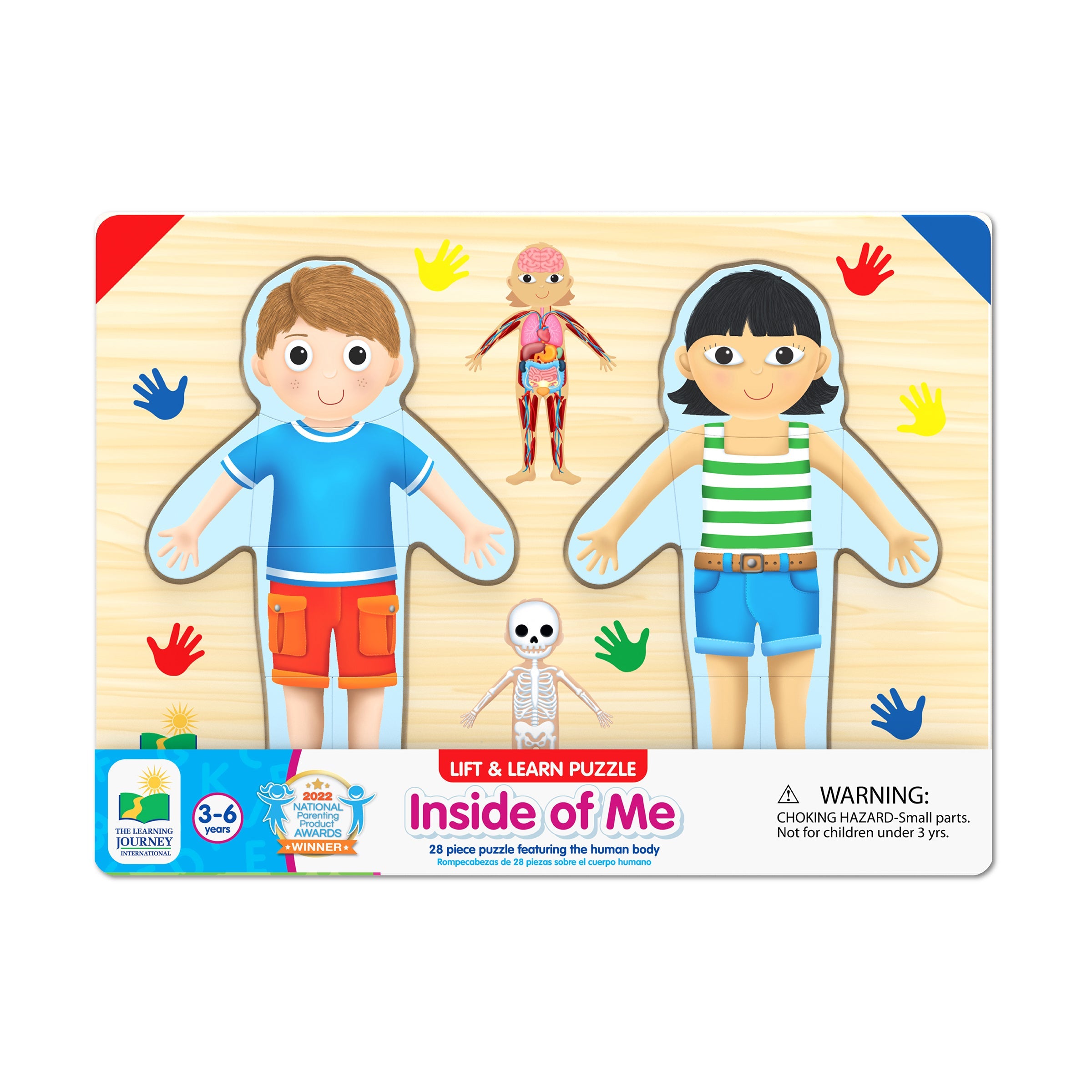  The Learning Journey Lift & Learn Puzzle - Inside of Me: 28 Pcs - Multi-color - Bonton