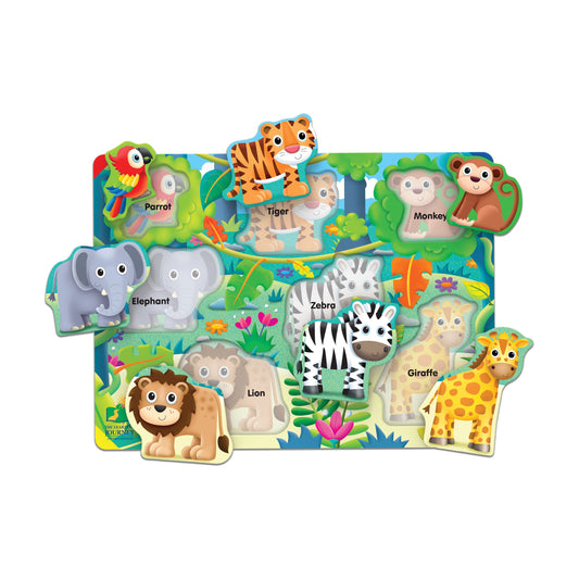 My-First-Lift-and-Learn-Puzzle-Jungle-7-Pcs-Multi-color-One-Size