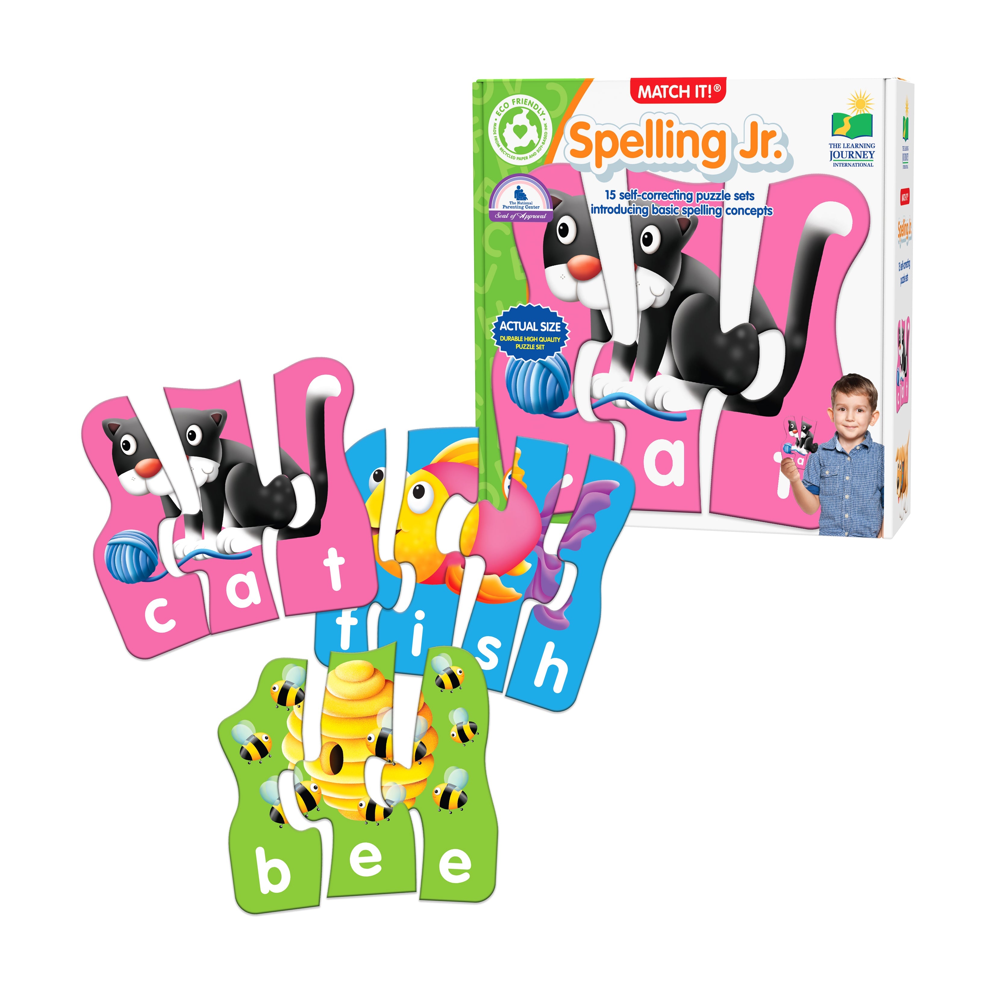  The Learning Journey Match It! - Spelling Jr. - Multi-color - Bonton