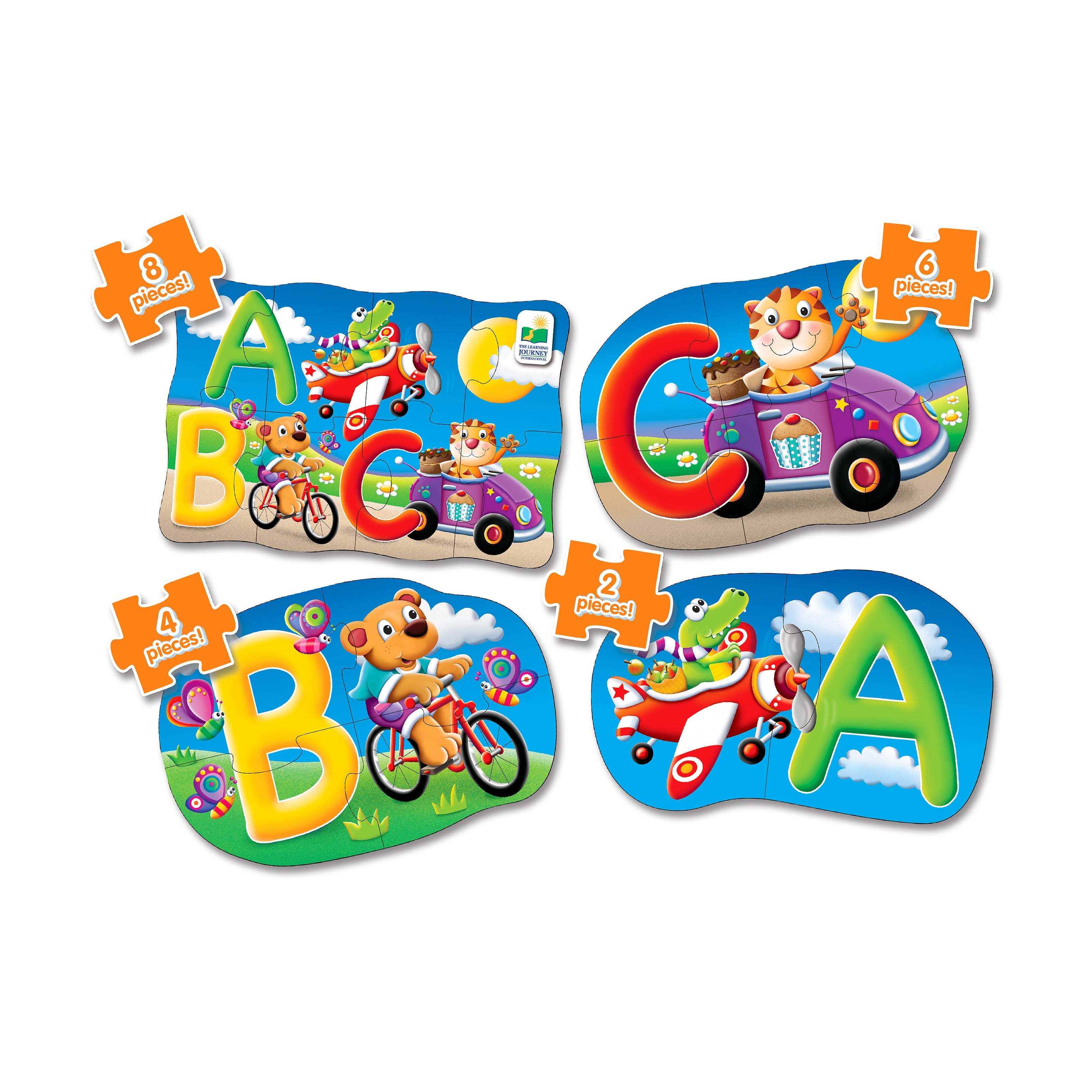  The Learning Journey My First Puzzles - 4 In A Box - ABC: 20 Pcs - Multi-color - Bonton