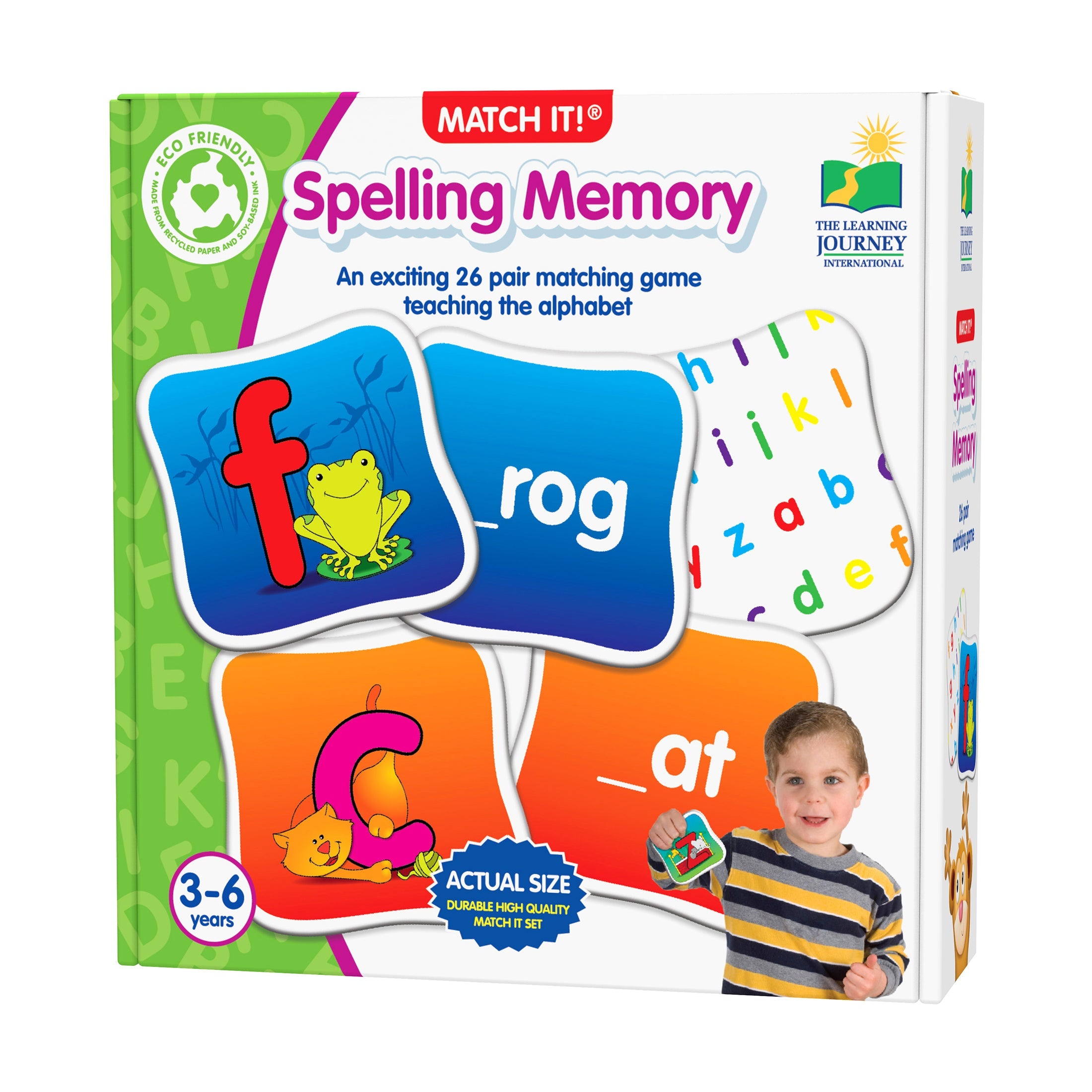  The Learning Journey Match It! - Spelling Memory - Multi-color - Bonton