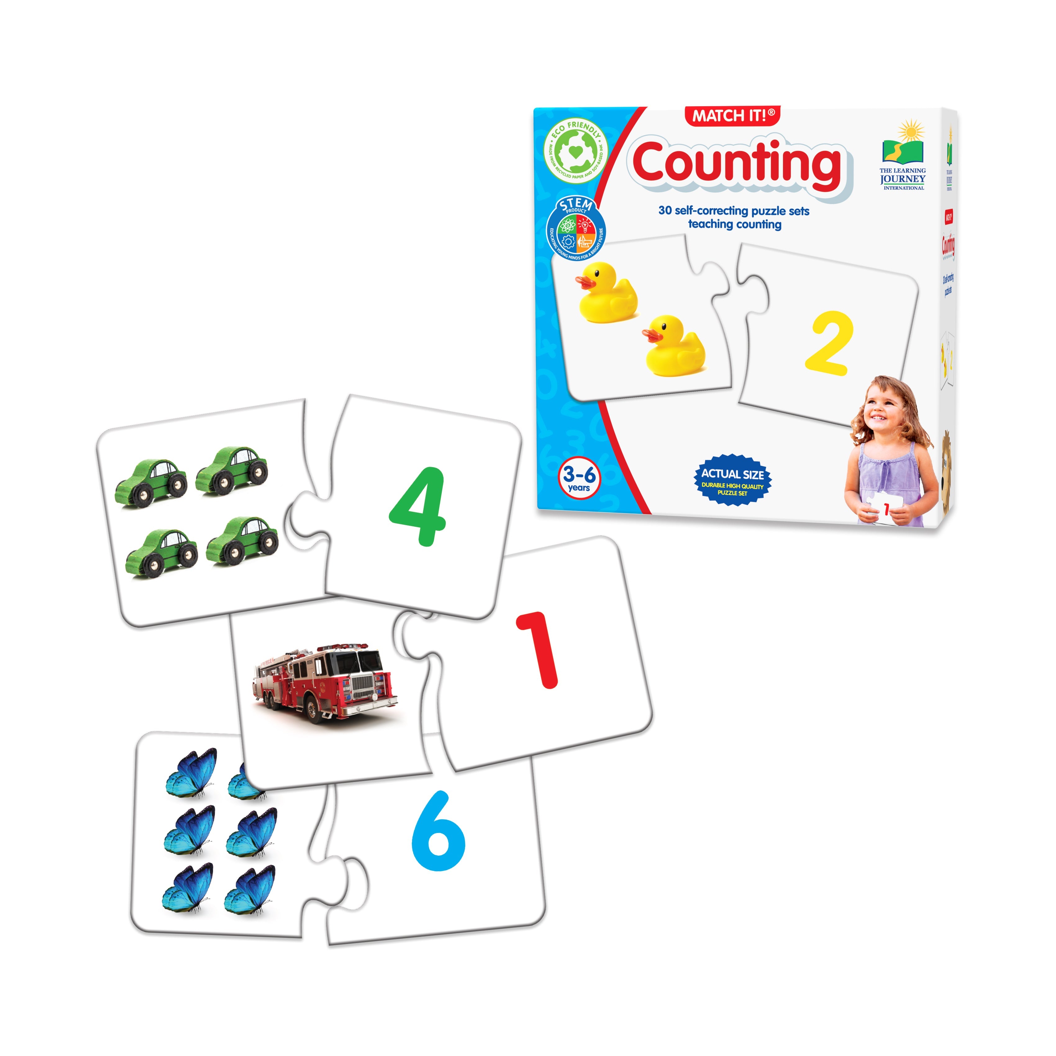  The Learning Journey Match It! - Counting - Multi-color - Bonton