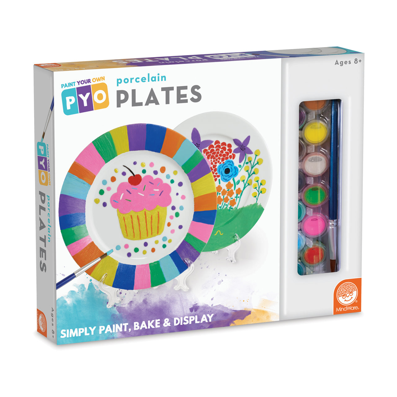  Paint Your Own Porcelain Plates - Multicolor - Bonton