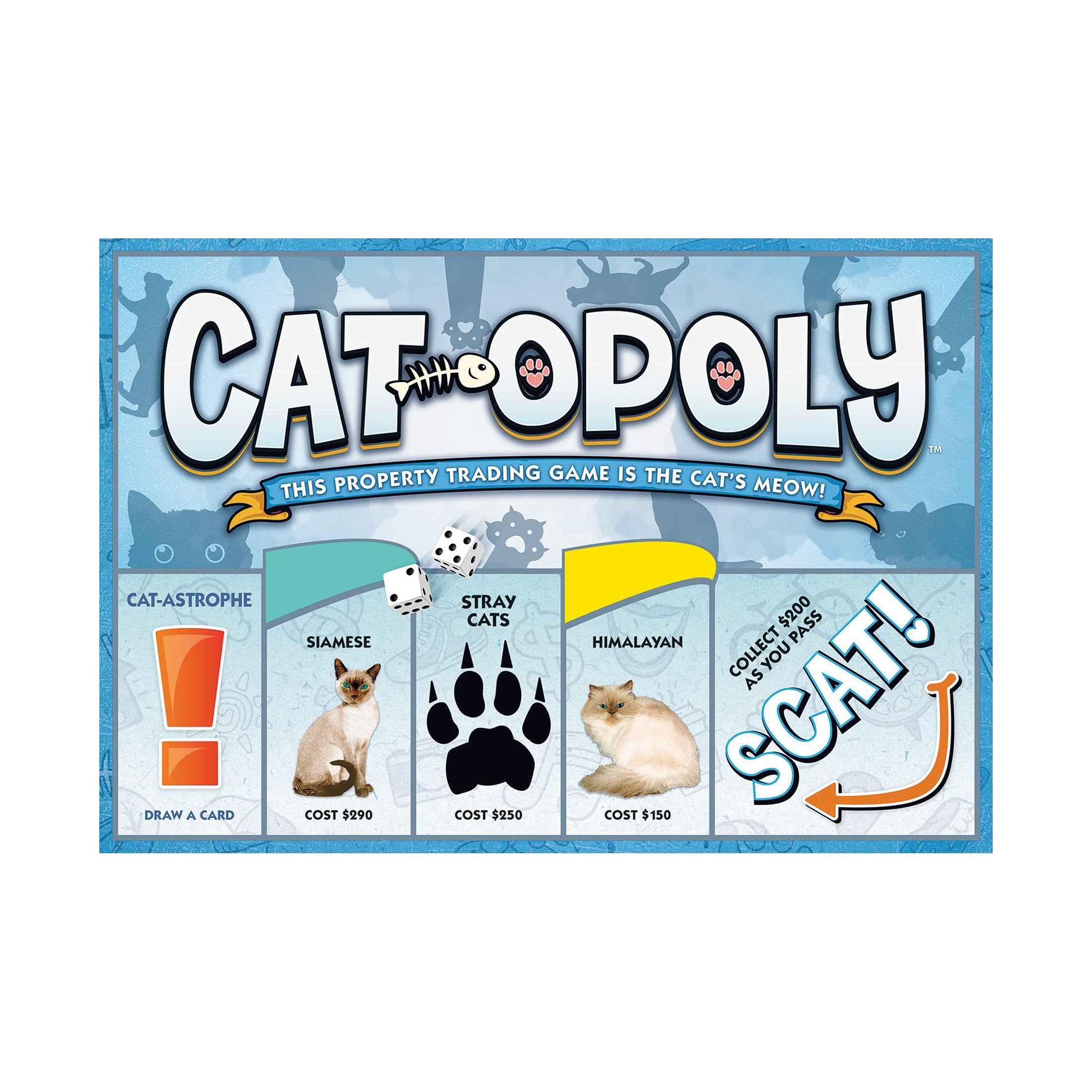  Cat-Opoly Board Game - Multi-color - Bonton