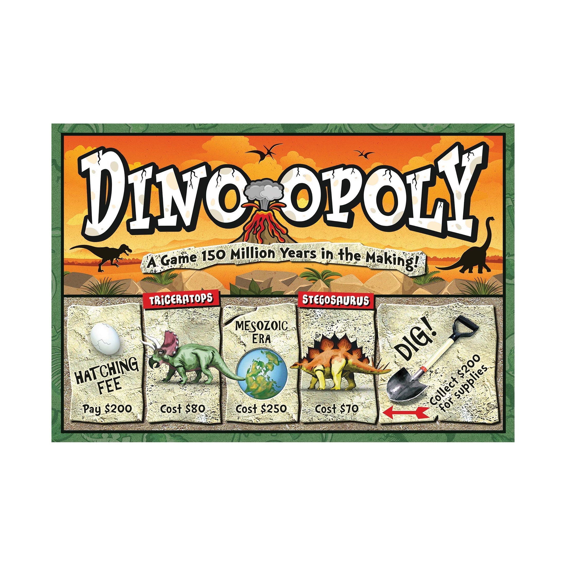  Dino-Opoly Board Game - Multi-color - Bonton