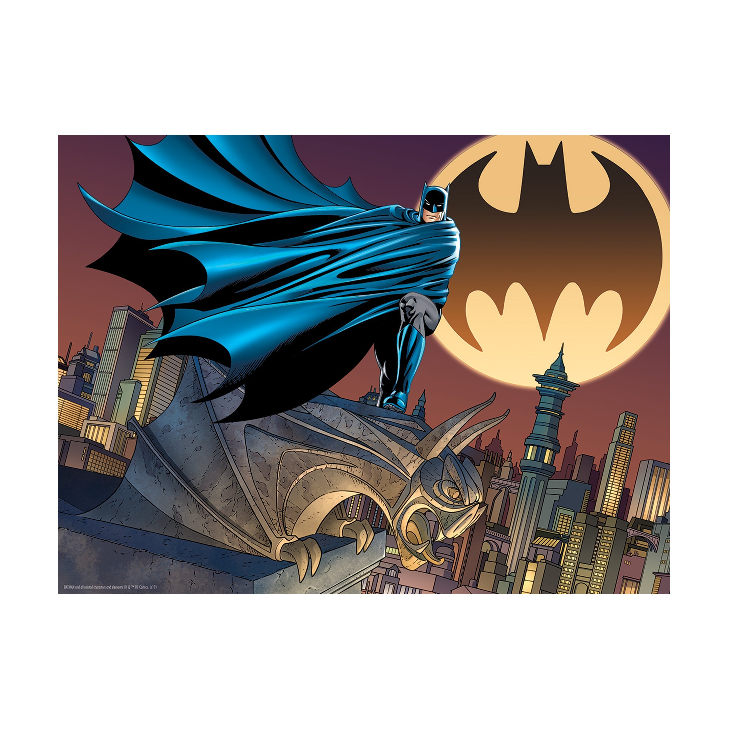  Prime 3D DC Comics - Batman - Bat Signal 3D Lenticular Jigsaw Puzzle: 500 Pcs - Multi-color - Bonton