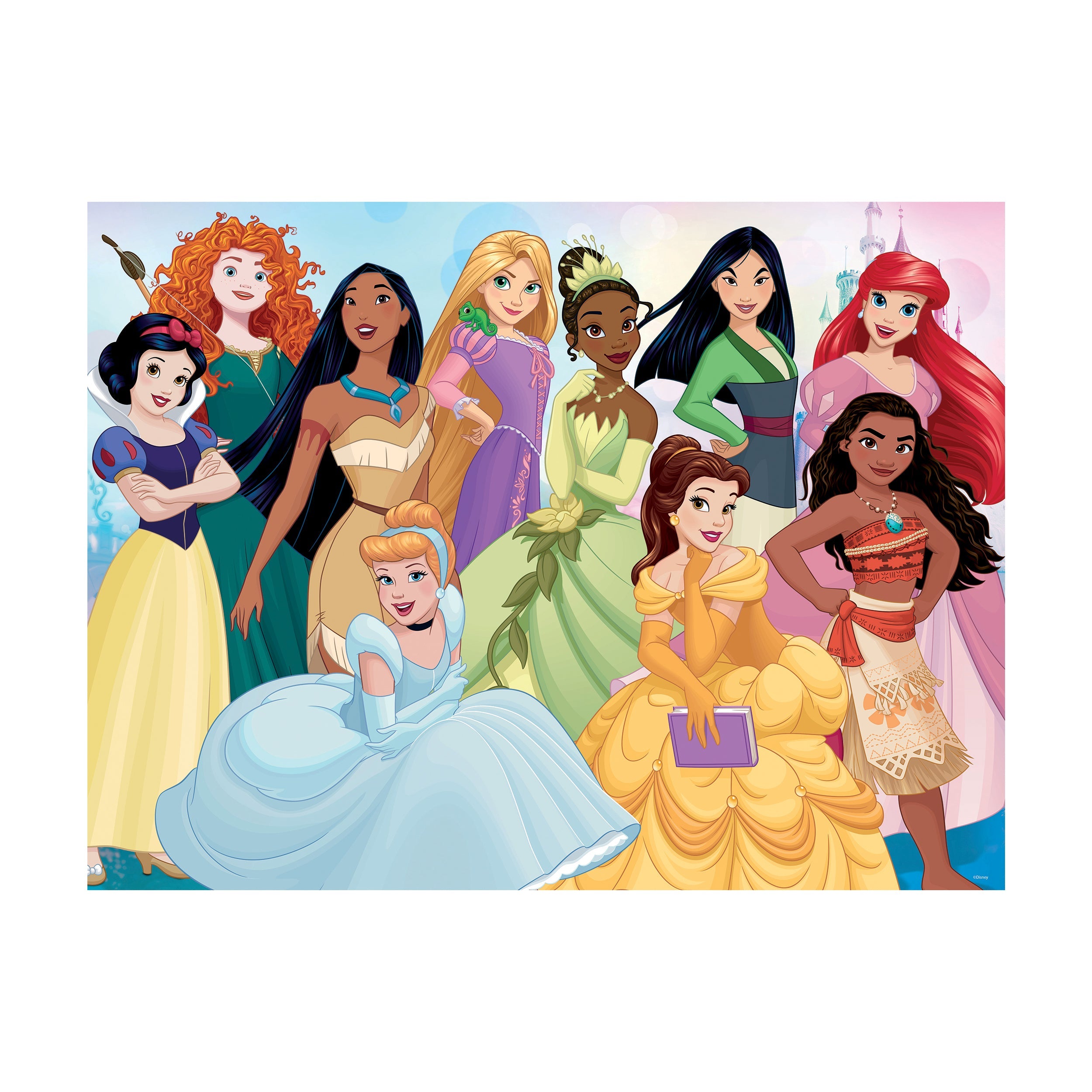  Prime 3D Disney Princess 3D Lenticular Jigsaw Puzzle: 200 Pcs - Multi-color - Bonton