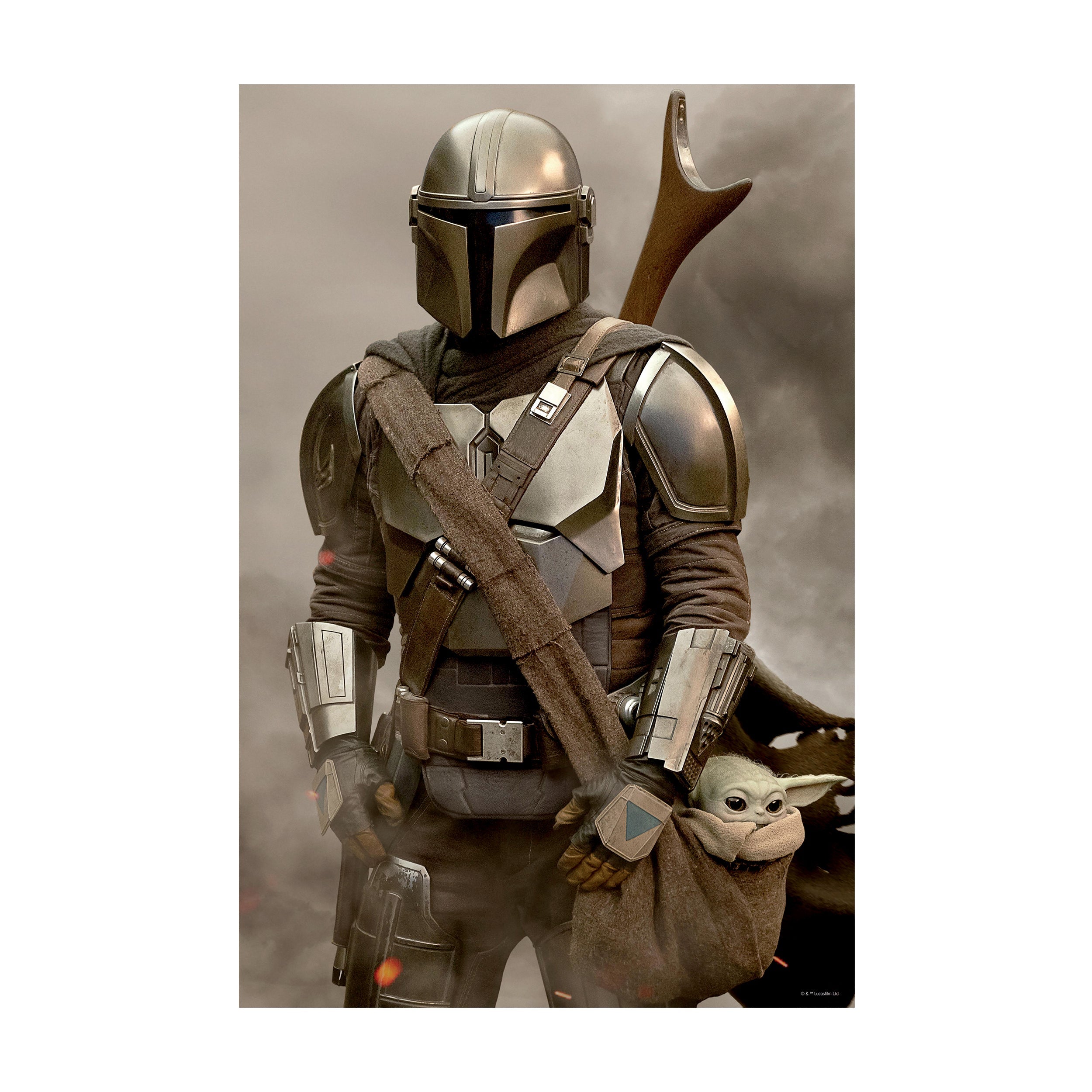  Prime 3D Star Wars - The Mandalorian 3D Lenticular Jigsaw Puzzle in a Collectible Shaped Tin: 300 Pcs - Multi-color - Bonton