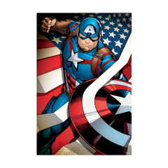 Marvel-Avengers-Captain-America-3D-Lenticular-Jigsaw-Puzzle-in-a-Collectible-Shaped-Tin-300-Pcs-Multi-color-One-Size