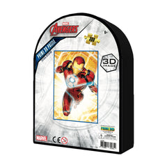 Marvel-Avengers-Iron-Man-3D-Lenticular-Jigsaw-Puzzle-in-a-Collectible-Shaped-Tin-300-Pcs-Multi-color-One-Size