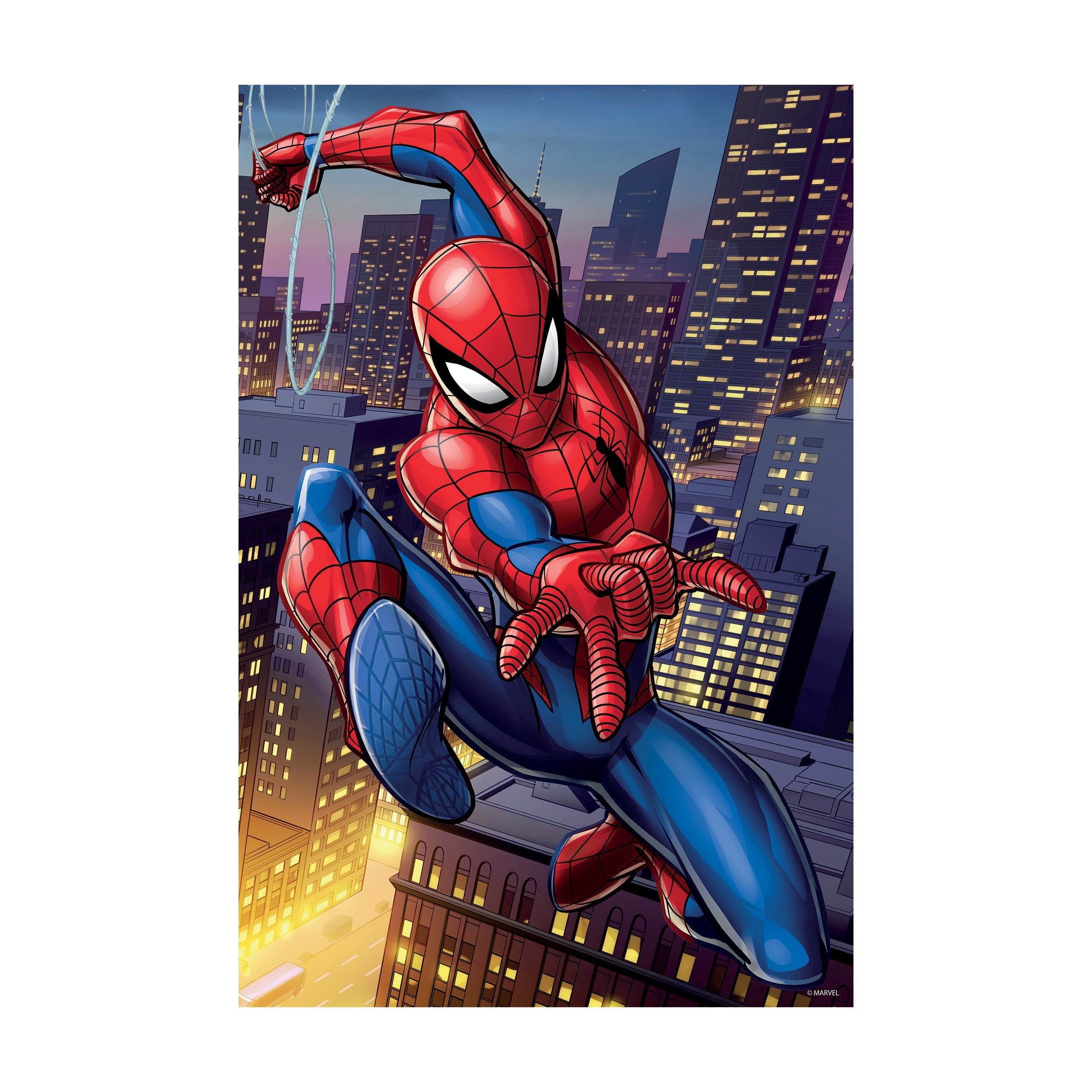  Prime 3D Marvel - Spider-Man 3D Lenticular Jigsaw Puzzle in a Collectible Shaped Tin: 300 Pcs - Multi-color - Bonton