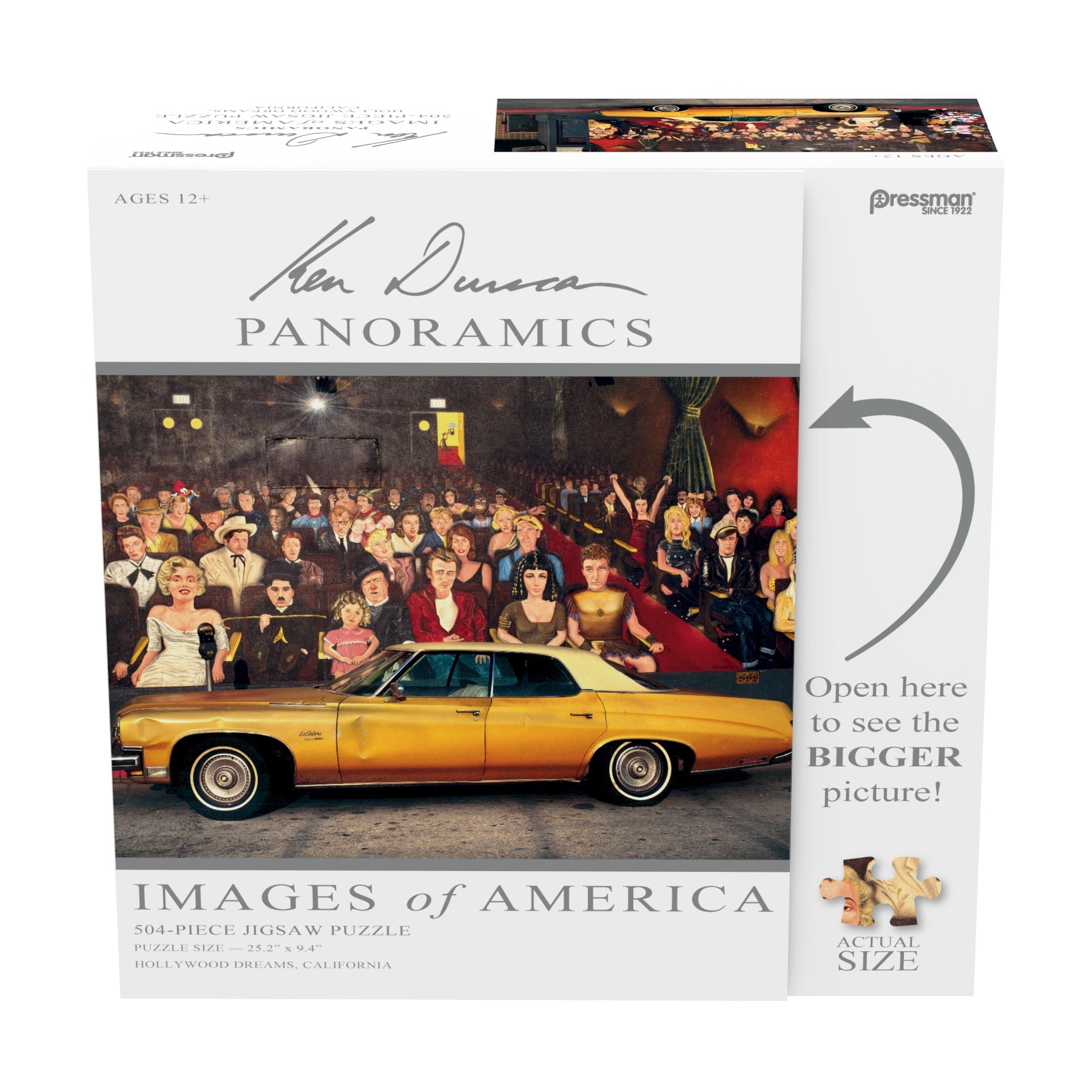  Pressman Toy Ken Duncan Panoramics: Images of America - Hollywood Dreams, California: 504 Pcs - Multi-color - Bonton