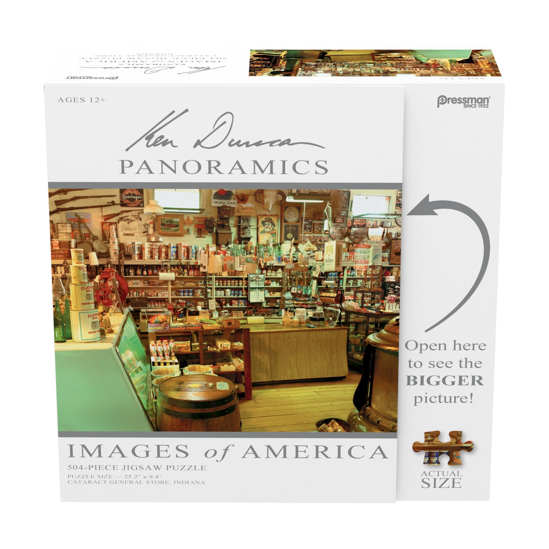  Pressman Toy Ken Duncan Panoramics: Images of America - Cataract General Store, Indiana: 504 Pcs - Multi-color - Bonton