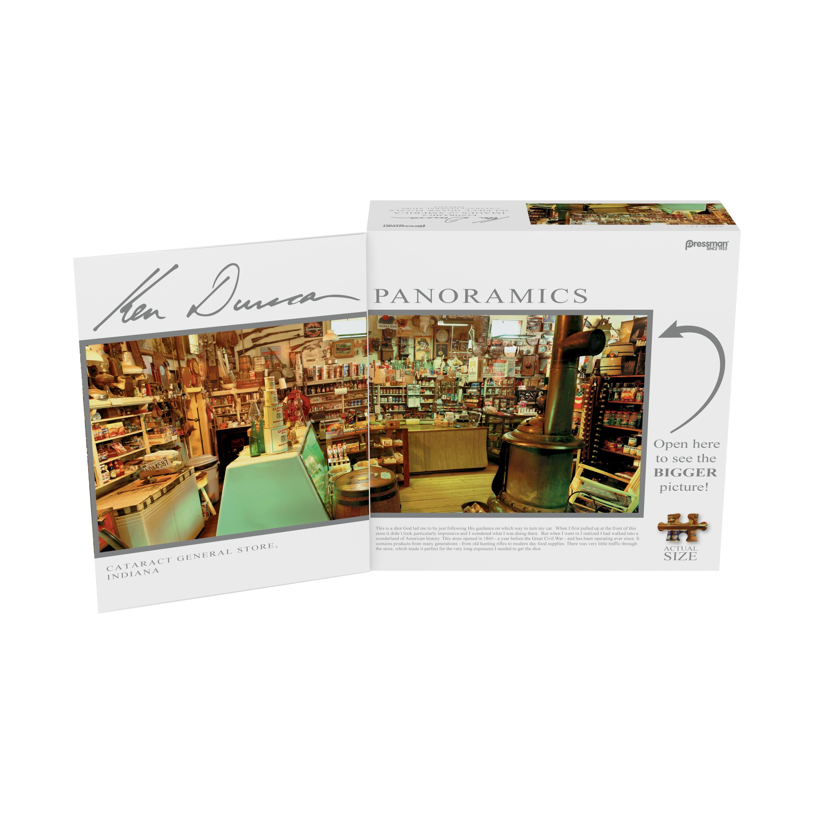  Pressman Toy Ken Duncan Panoramics: Images of America - Cataract General Store, Indiana: 504 Pcs - Multi-color - Bonton