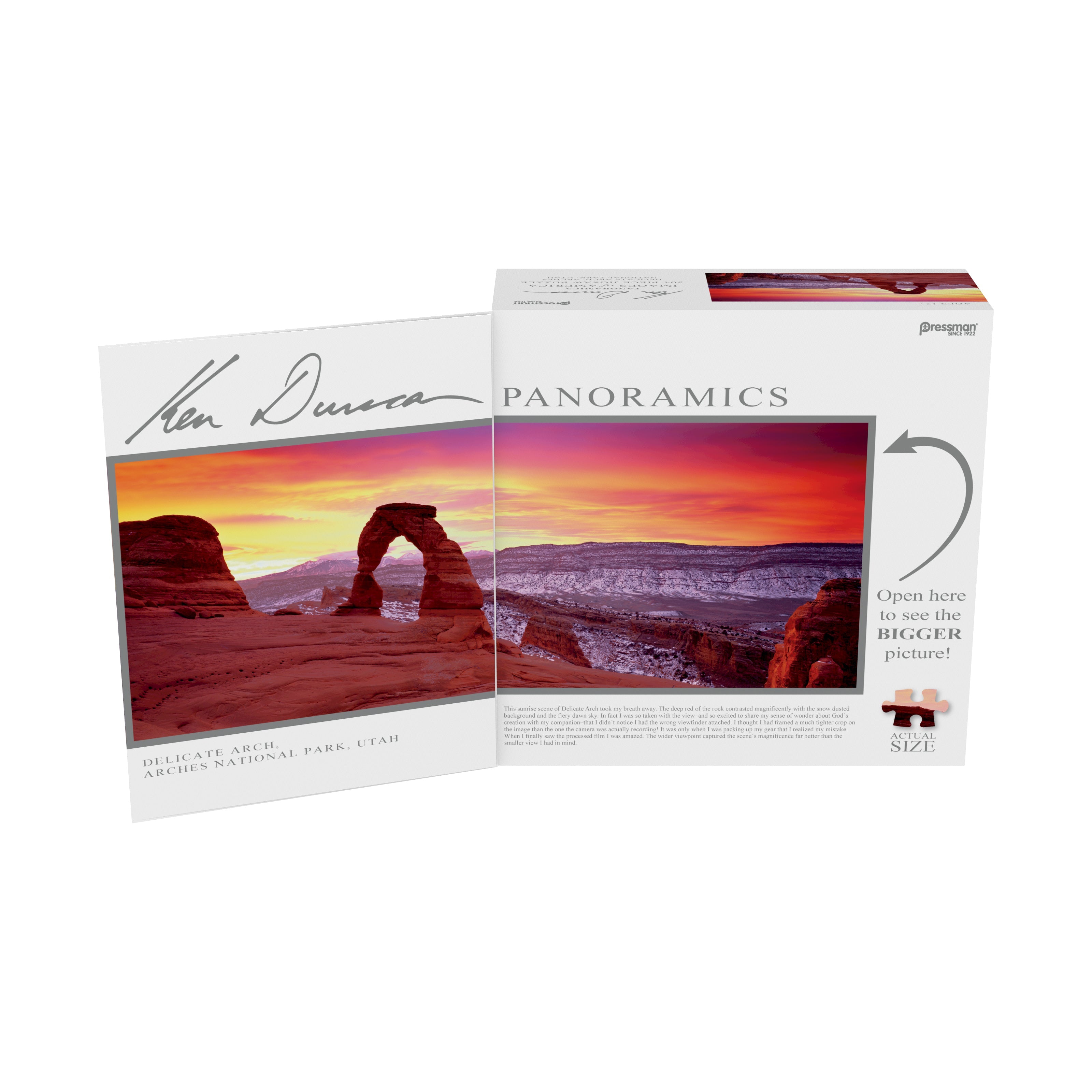  Pressman Toy Ken Duncan Panoramics: Images of America - Delicate Arch, Arches National Park, Utah: 504 Pcs - Multi-color - Bonton