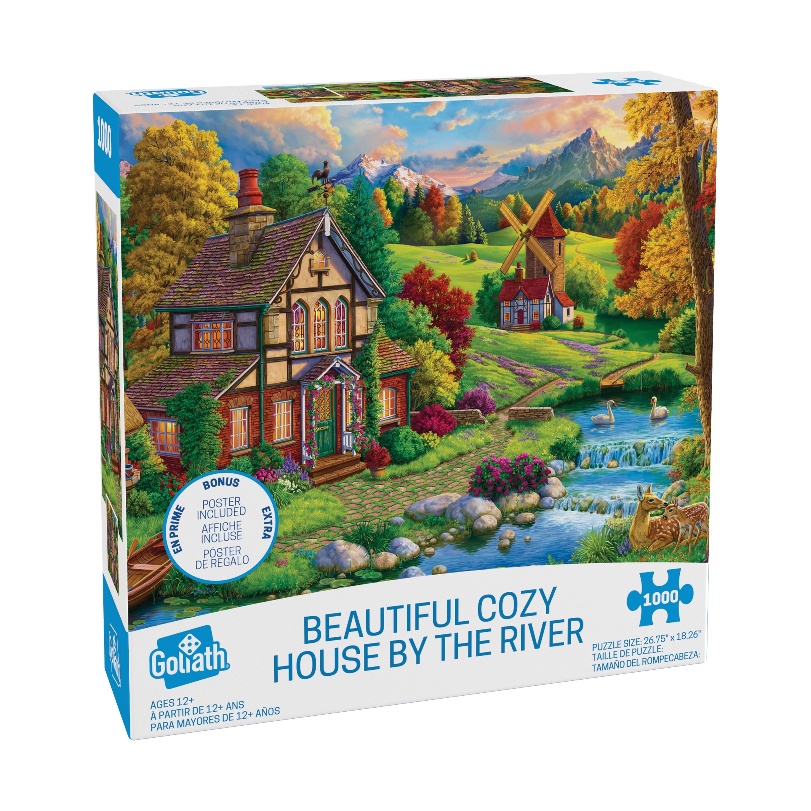  Goliath Beautiful Cozy House by the River: 1000 Pcs - Multi-color - Bonton