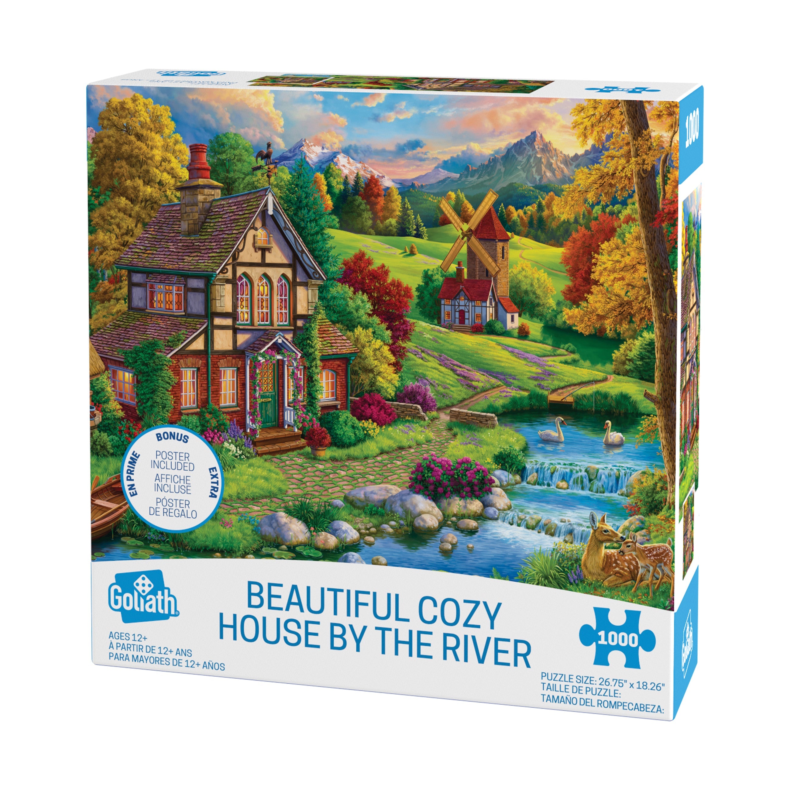  Goliath Beautiful Cozy House by the River: 1000 Pcs - Multi-color - Bonton