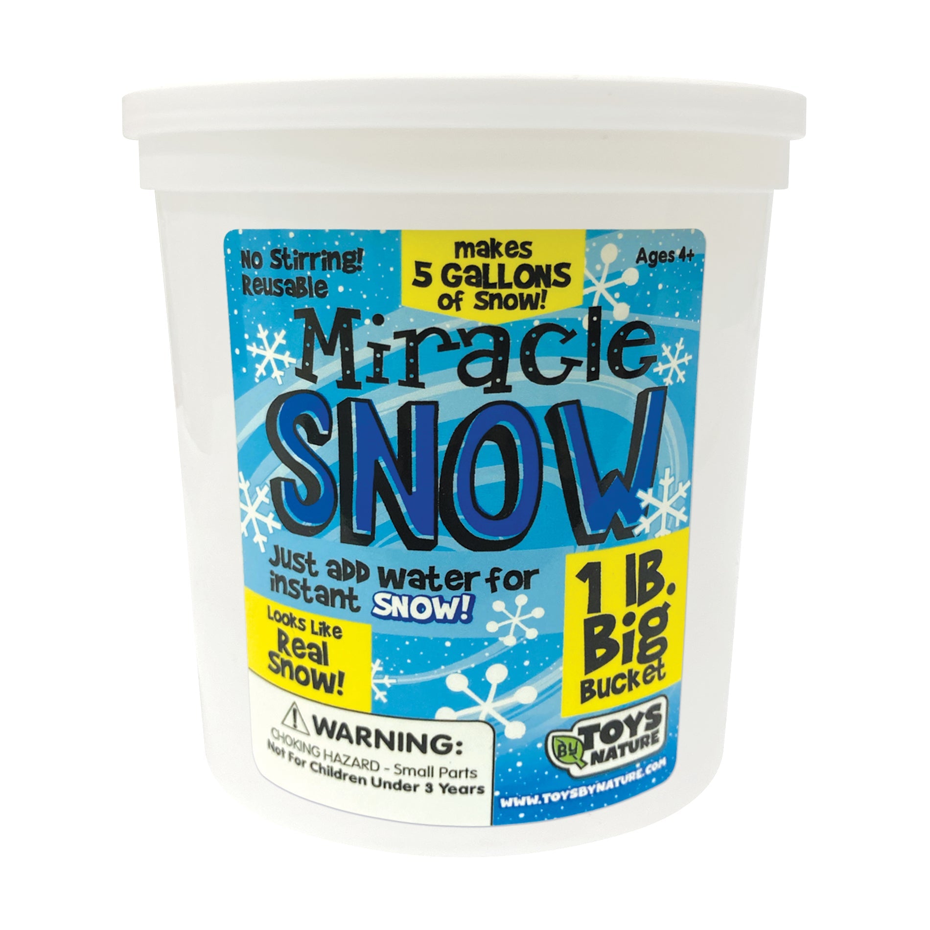  Toys By Nature Miracle Snow 1lb Big Bucket - Multi-color - Bonton