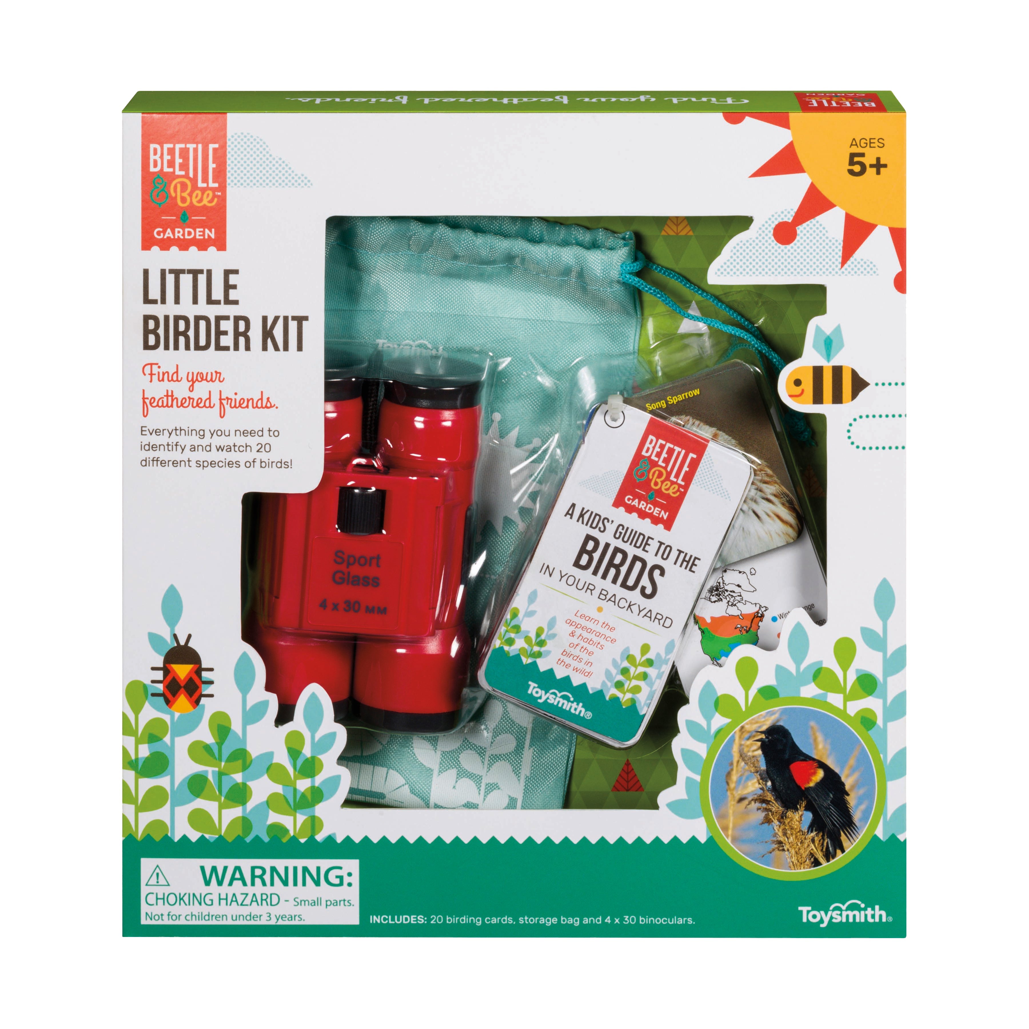  Toysmith Beetle & Bee Garden - Little Birder Kit - Multi-color - Bonton