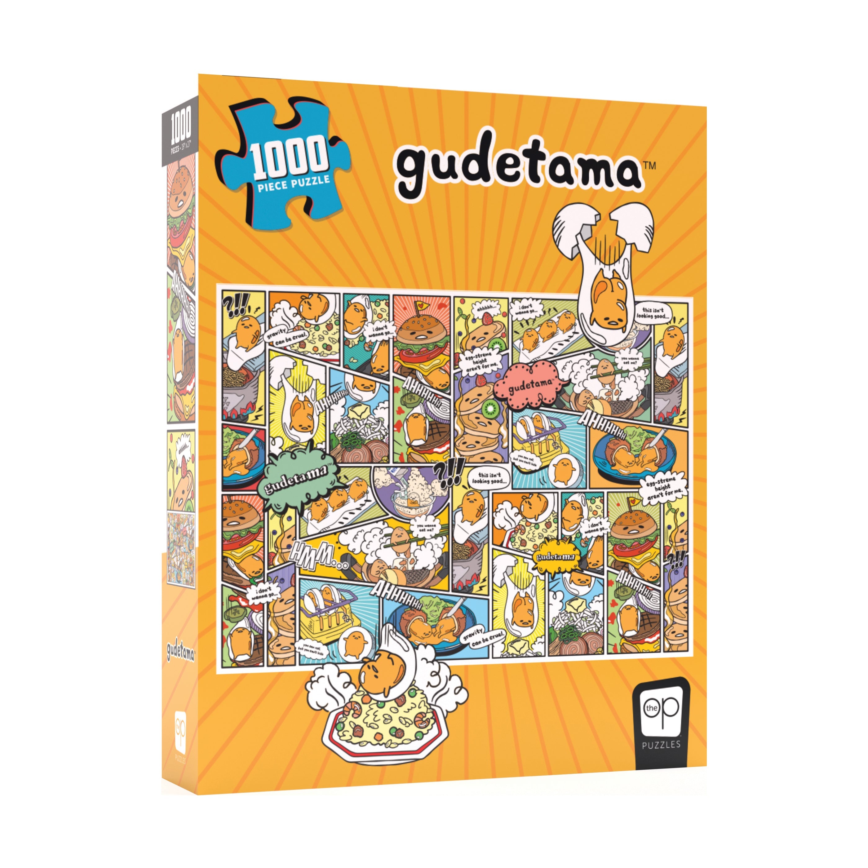  USAopoly Gudetama - Amazing Egg-Ventures Puzzle: 1000 Pcs - Multi-color - Bonton