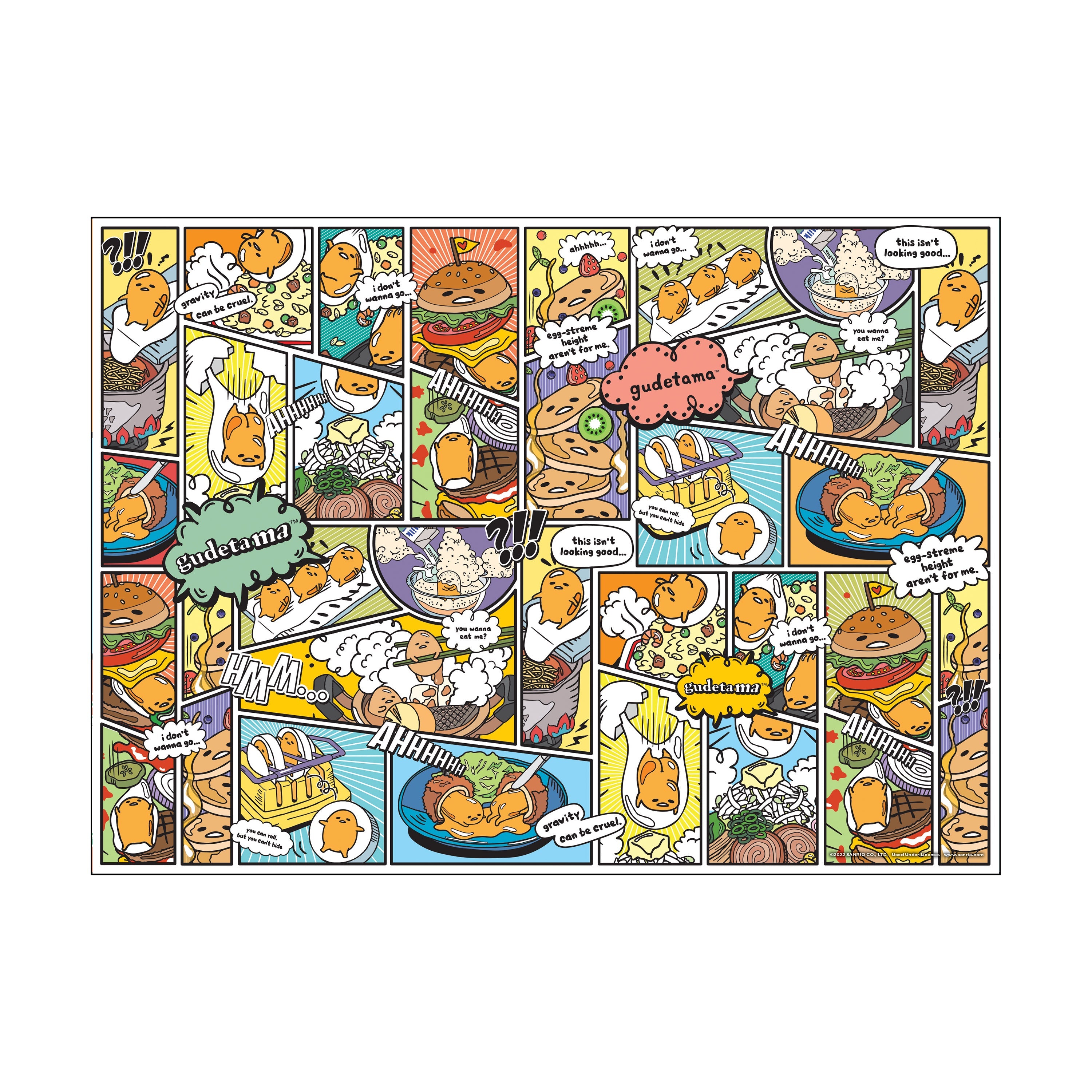  USAopoly Gudetama - Amazing Egg-Ventures Puzzle: 1000 Pcs - Multi-color - Bonton