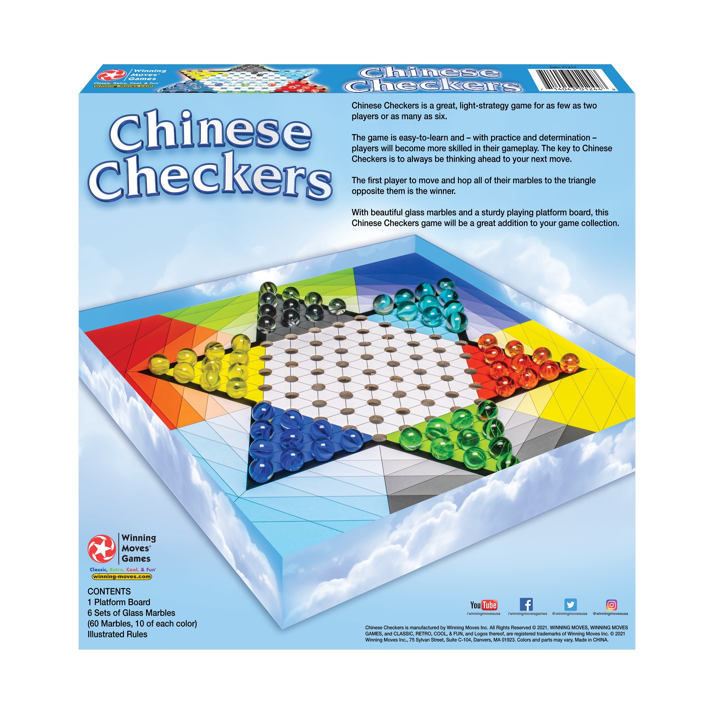  Winning Moves Chinese Checkers - Multi-color - Bonton