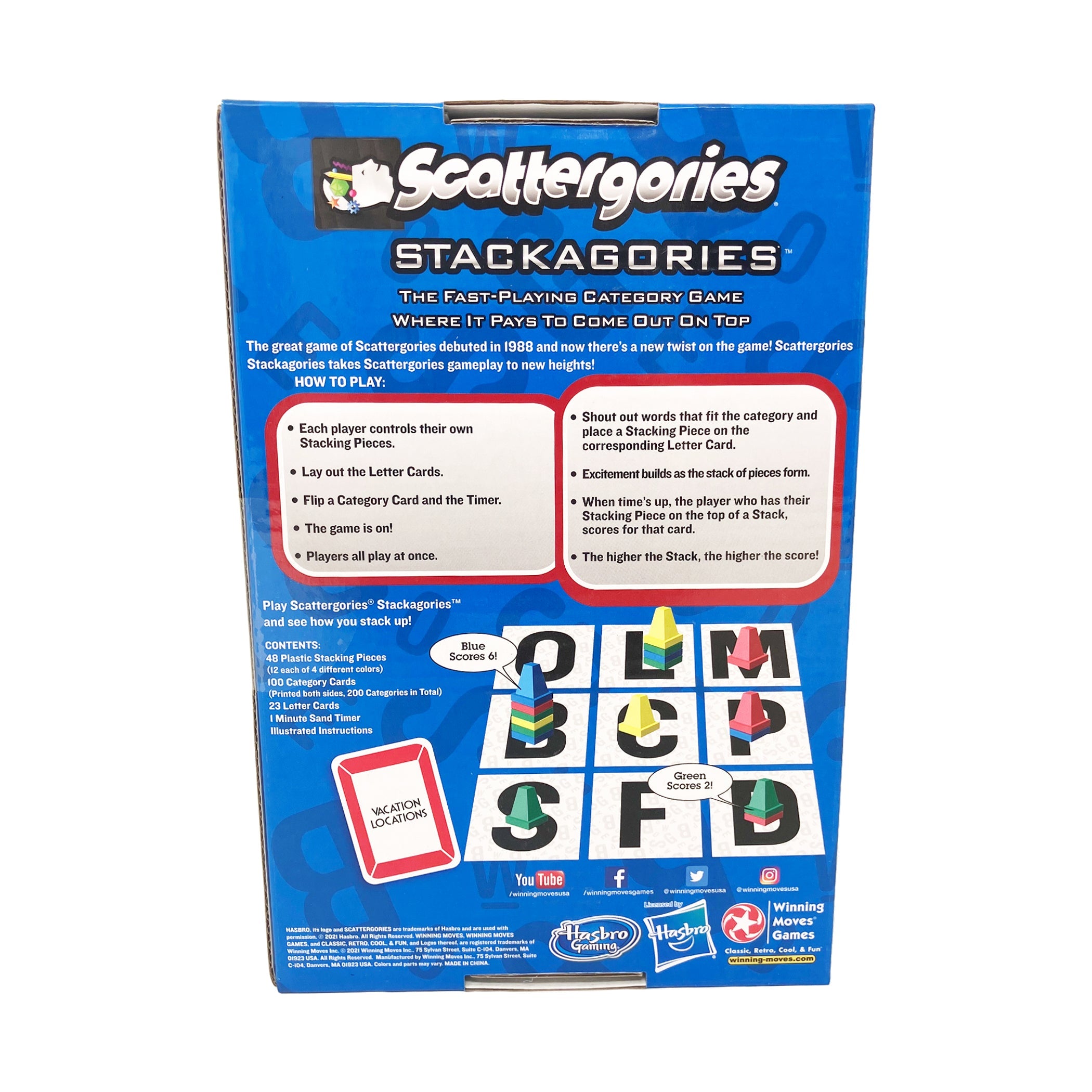  Winning Moves Scattergories Stackagories - Multi-color - Bonton