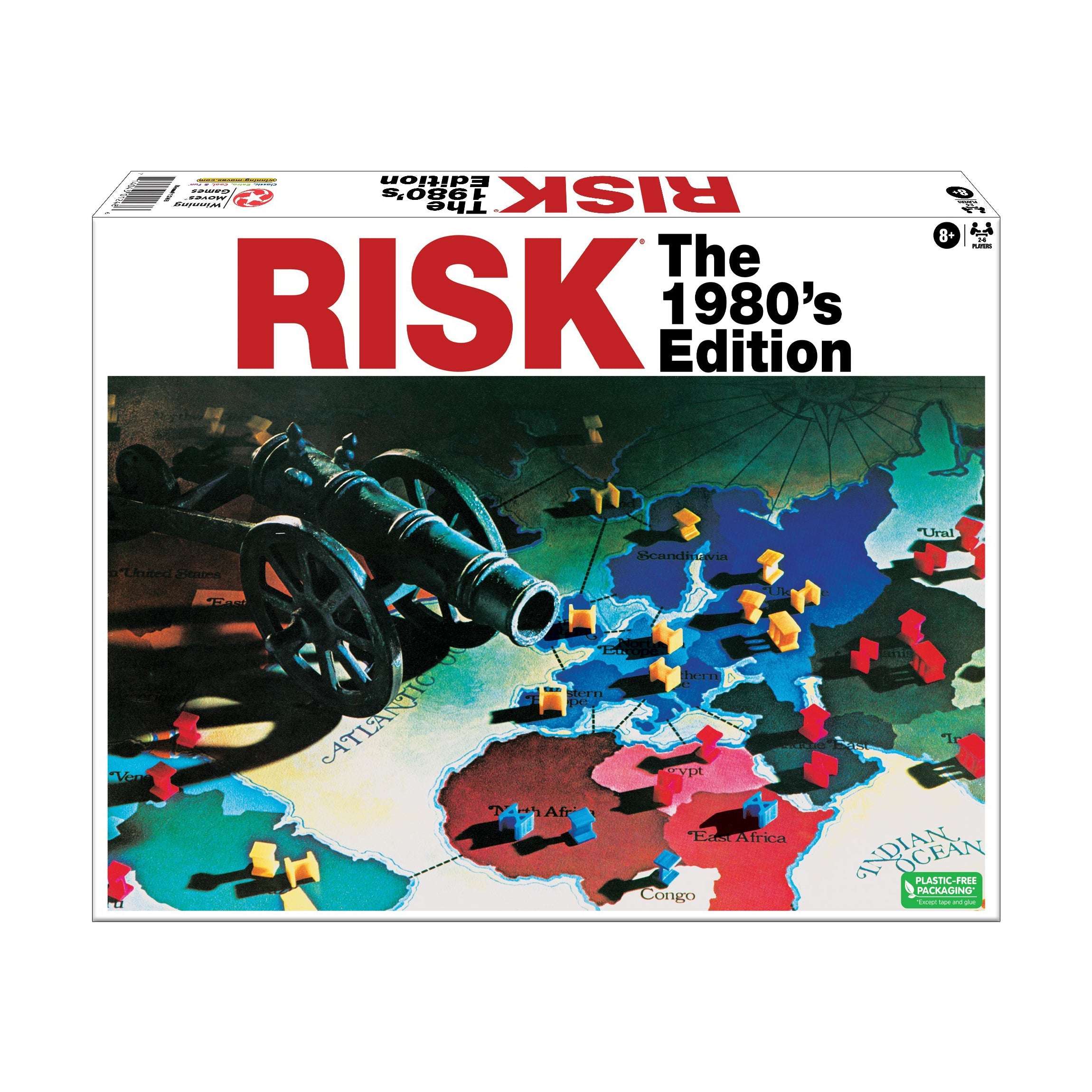  Winning Moves Risk - The 1980's Edition - Multi-color - Bonton