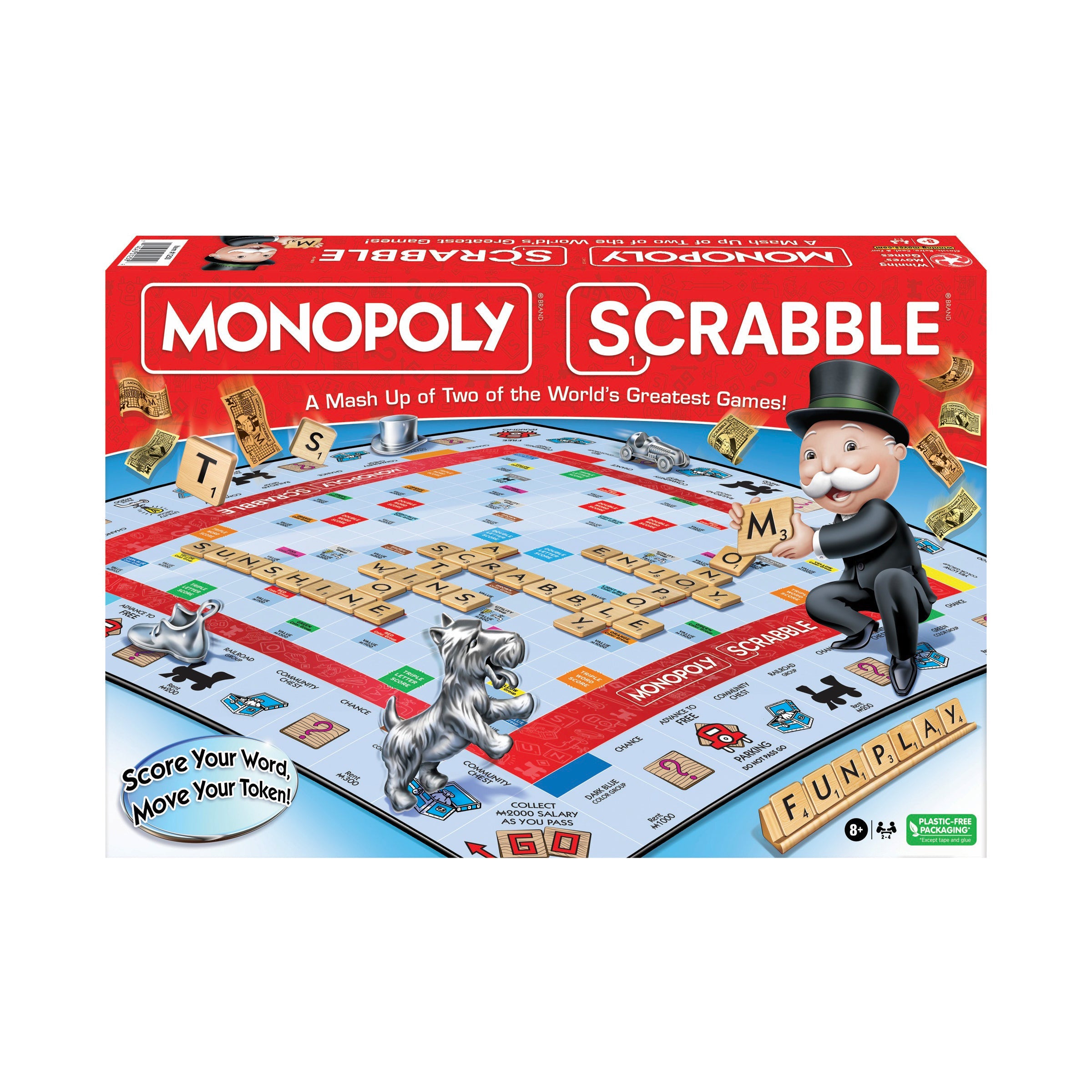  Monopoly Scrabble Game - Multi-color - Bonton