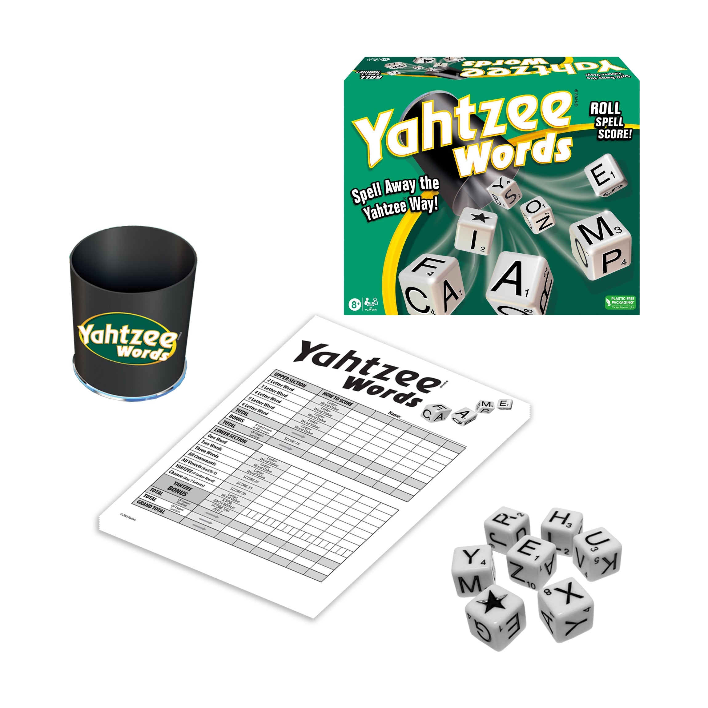  Winning Moves Yahtzee Words - Multi-color - Bonton