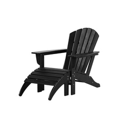 Altura Outdoor Adirondack Chair with Ottoman 2-Piece Set