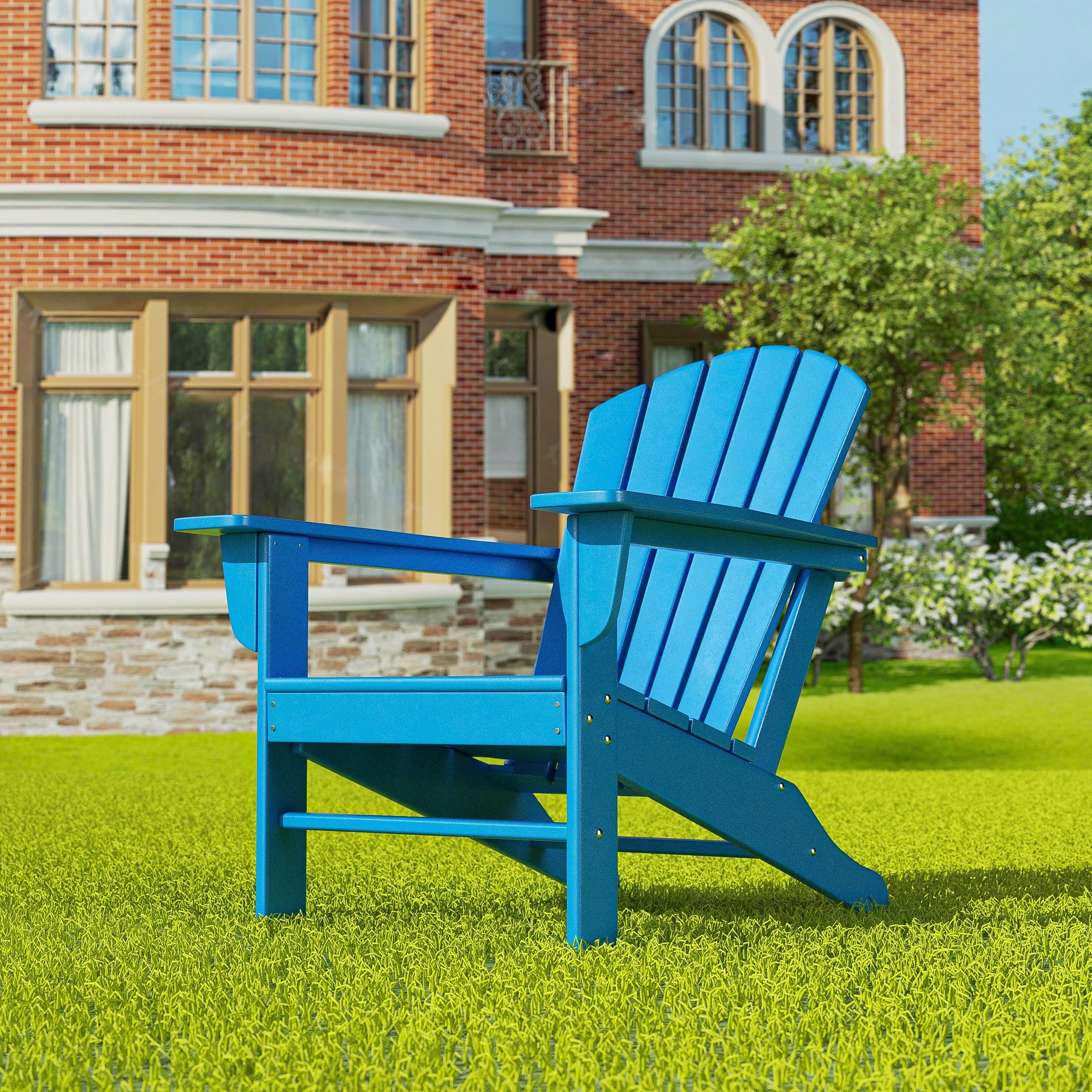  Westin Furniture Outdoor Adirondack Chair - Navy Blue - Bonton