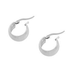 Classic Wide Rounded Hoop Earrings